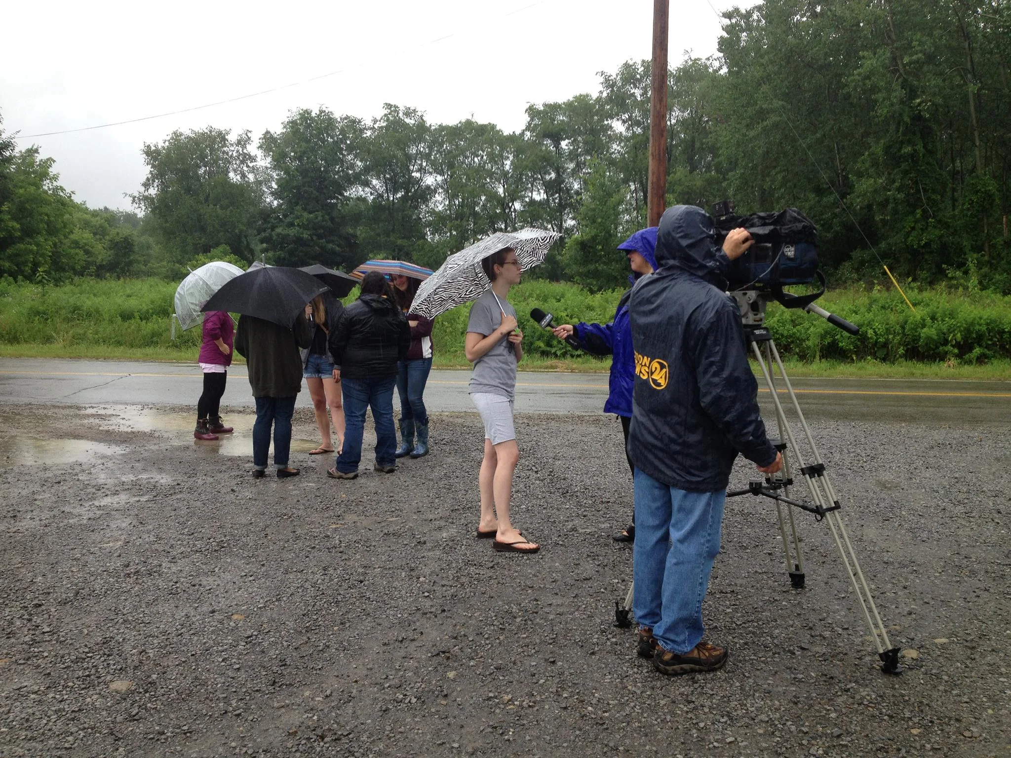 My colleagues and I interviewing with Erie News Jet 24 in regards to our proposals to construct an art-inspired bus shelter for the residents of a local trailer park that otherwise have no access to public transport from their homes.