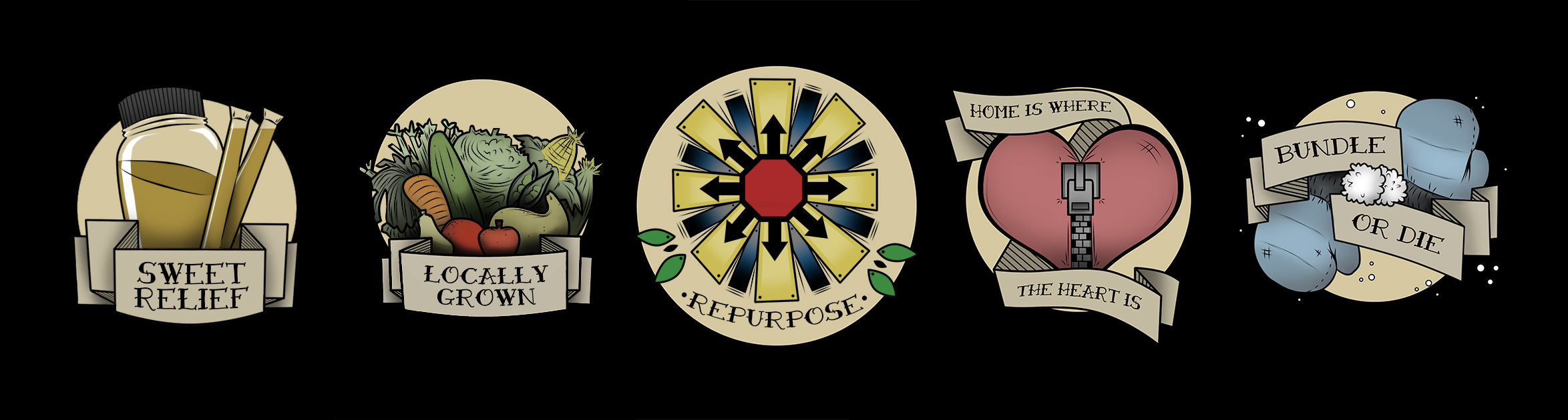 I was inspired by my experience working in public art and submitted this digitally drawn piece to a student show. Each design is an ode to community associations and personal memories while living and working in Meadville, Pennsylvania during my time as an undergrad. This print was purchased by the the Film Department (The Vukovich) at Allegheny College for display in 2013.