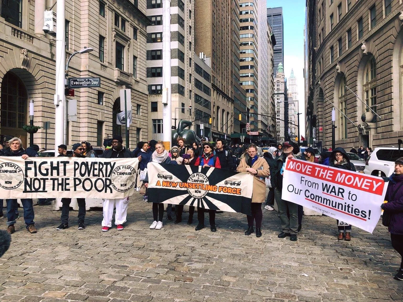 NYC Poor People’s Campaign on Wall Street, March 18, 2019