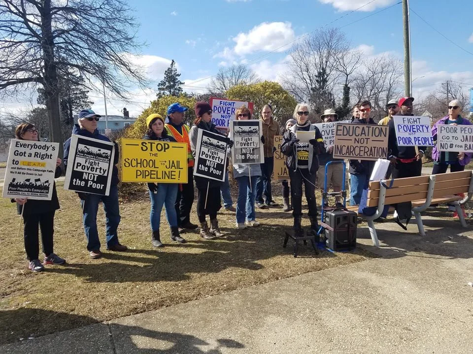 Long Island Poor People’s Campaign outside Nassau County Juvenile Detention Center, March 18, 2019