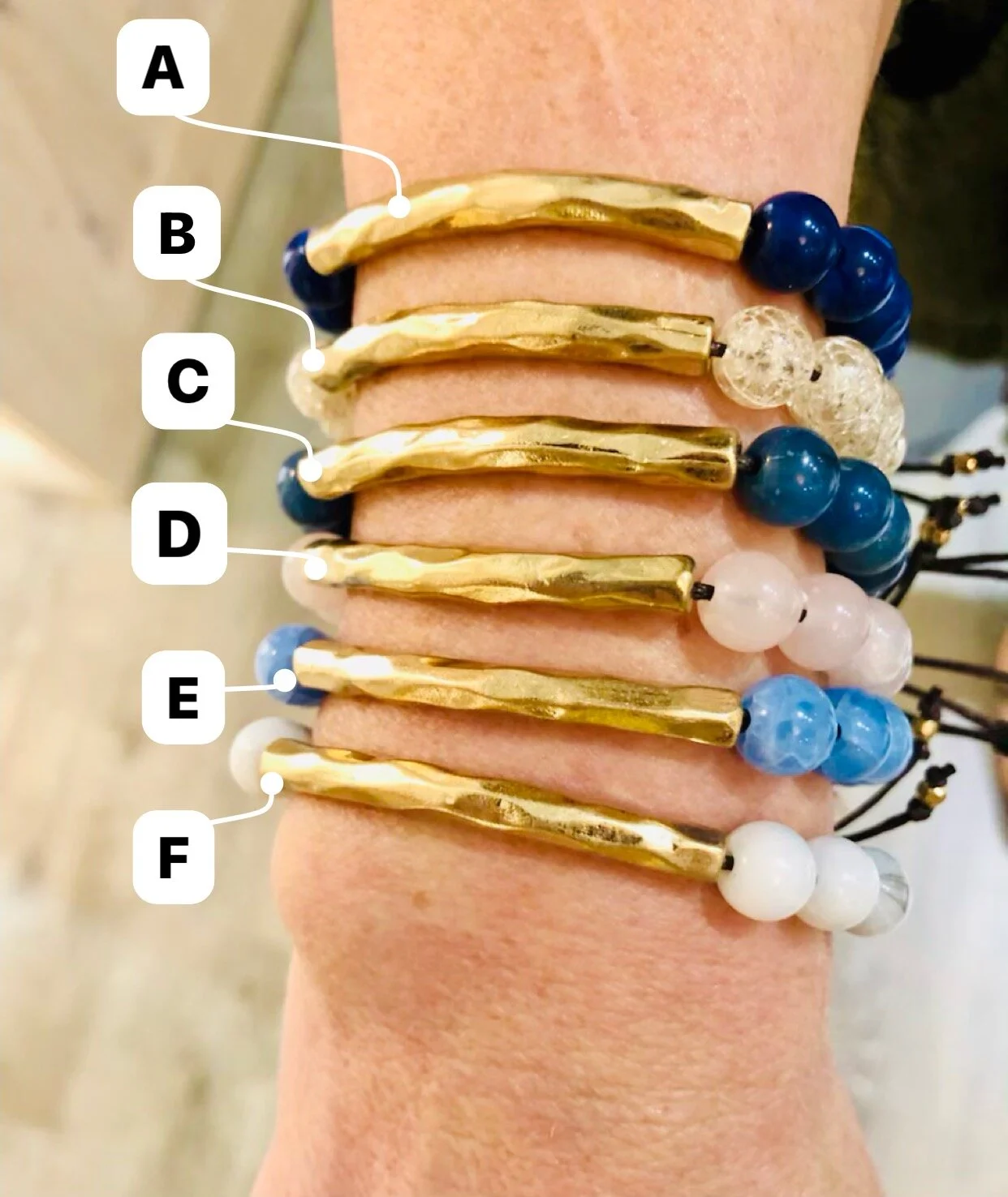 hammered metal bracelet