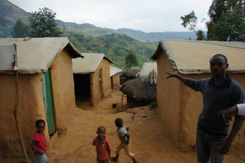 Kiziba Refugee Camp huts