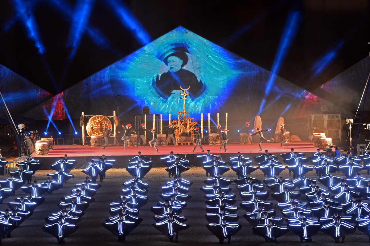 S. Dosaliev. The opening ceremony of the first World Nomad Games, 2014.