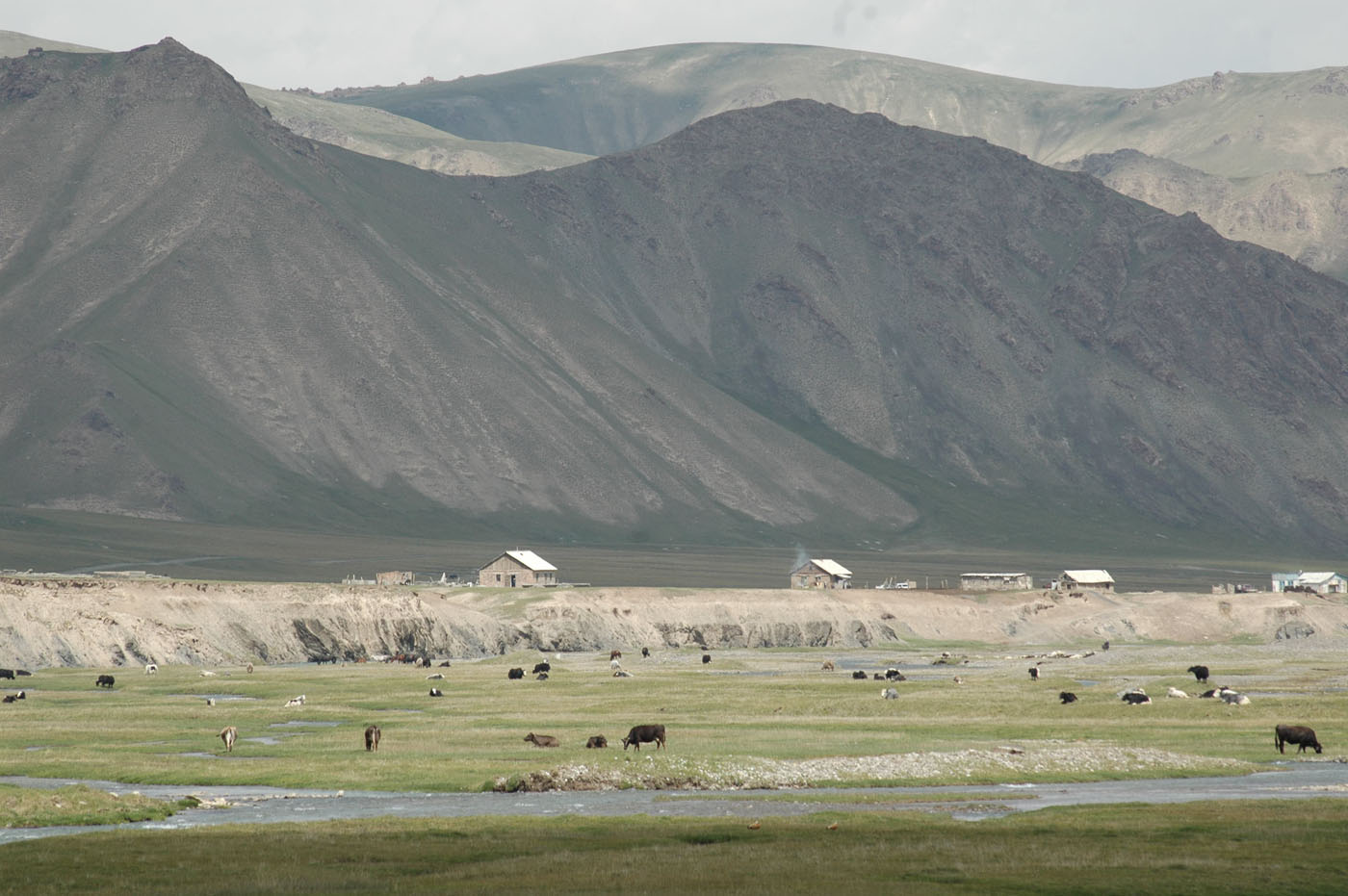 Chabans' houses in Kok-Kyia valley. Photo: Azamat Imanaliev