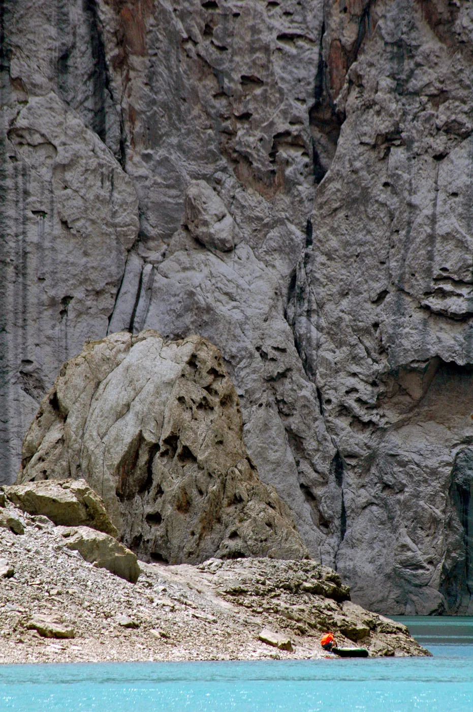 Gigantic rock walls. You are just like an ant against them. Photo: Azamat Imanaliev
