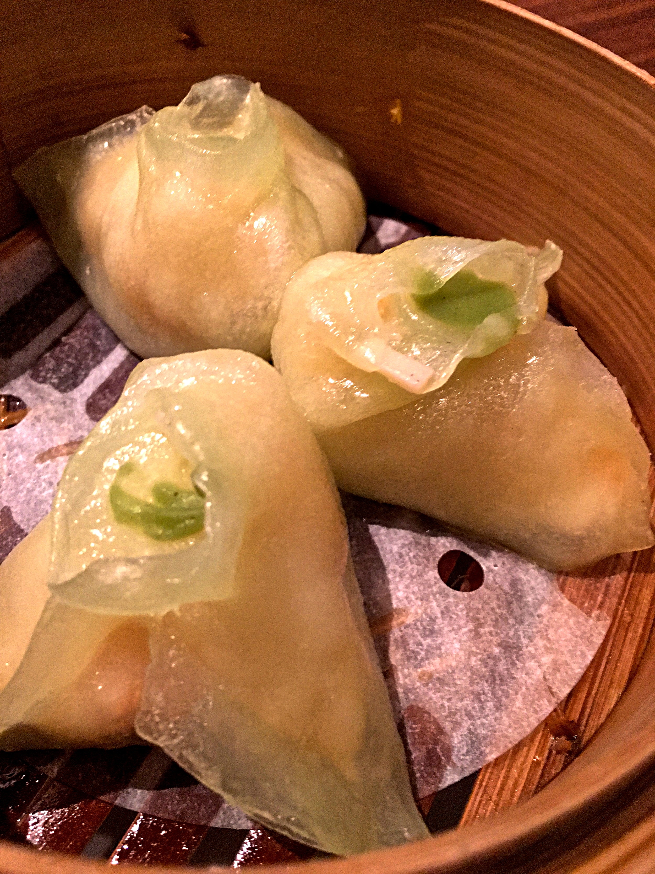Wasabi Prawn Dumplings