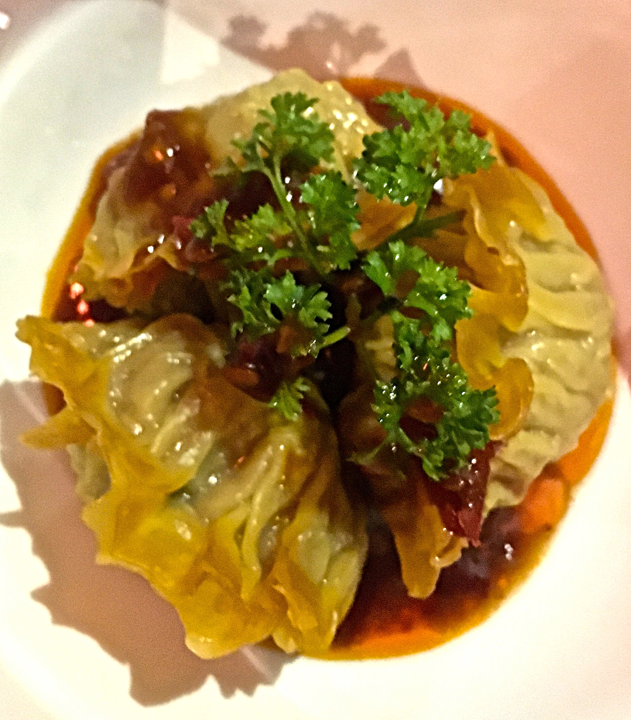 Lamb Dumplings in Chilli dressing