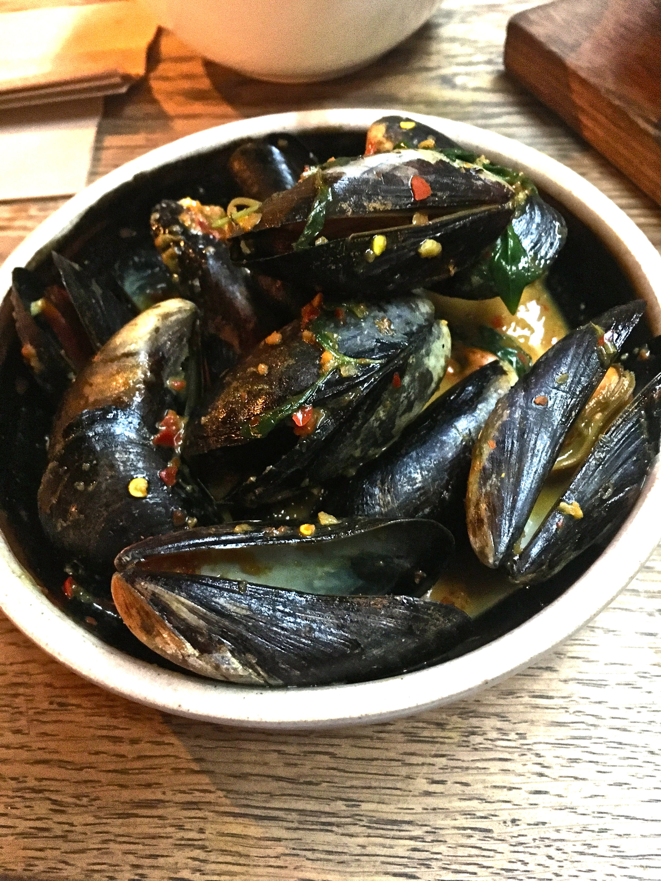 Wild Mussels with Sour Tumeric Curry