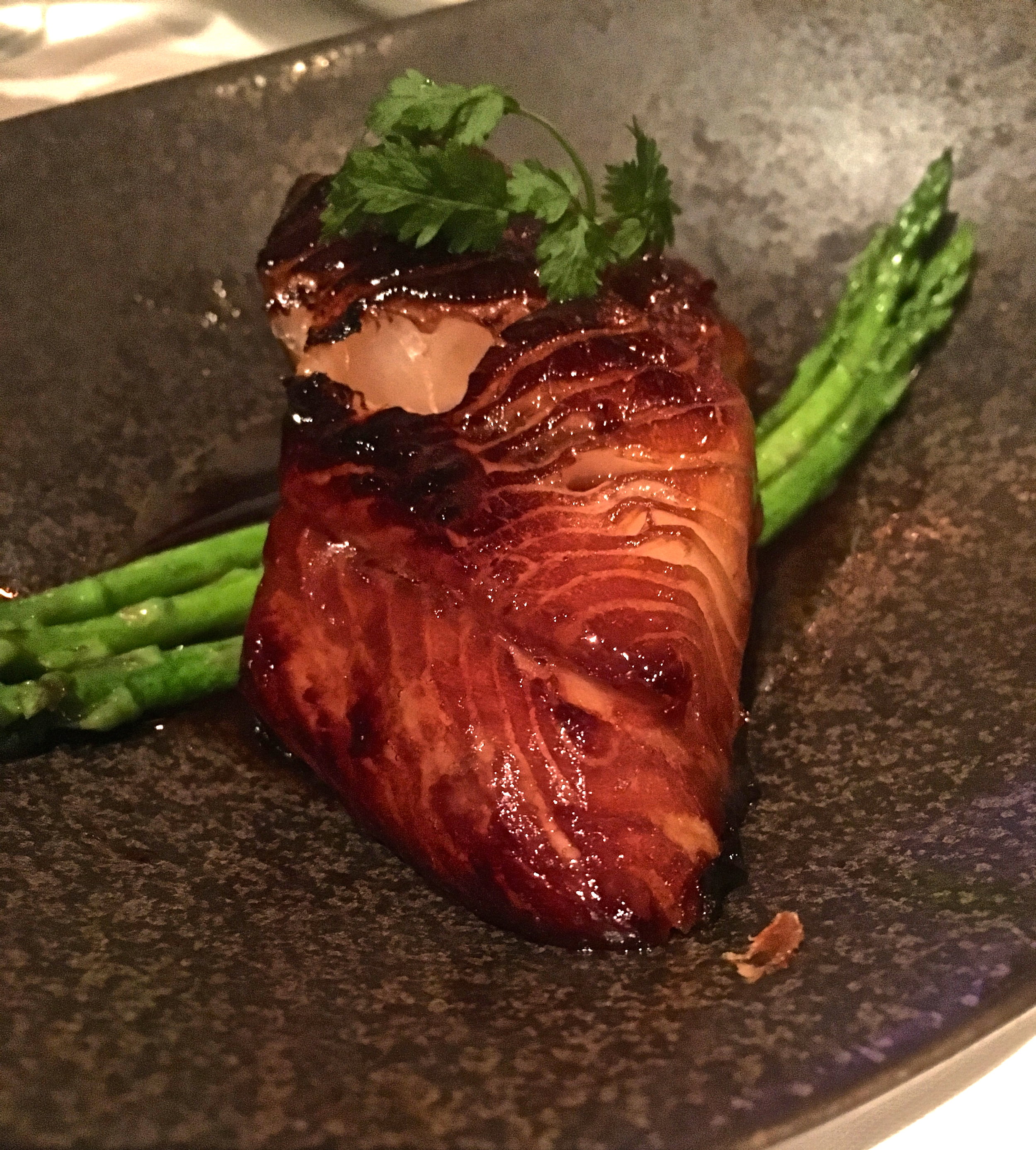 Grilled black cod in XO sauce