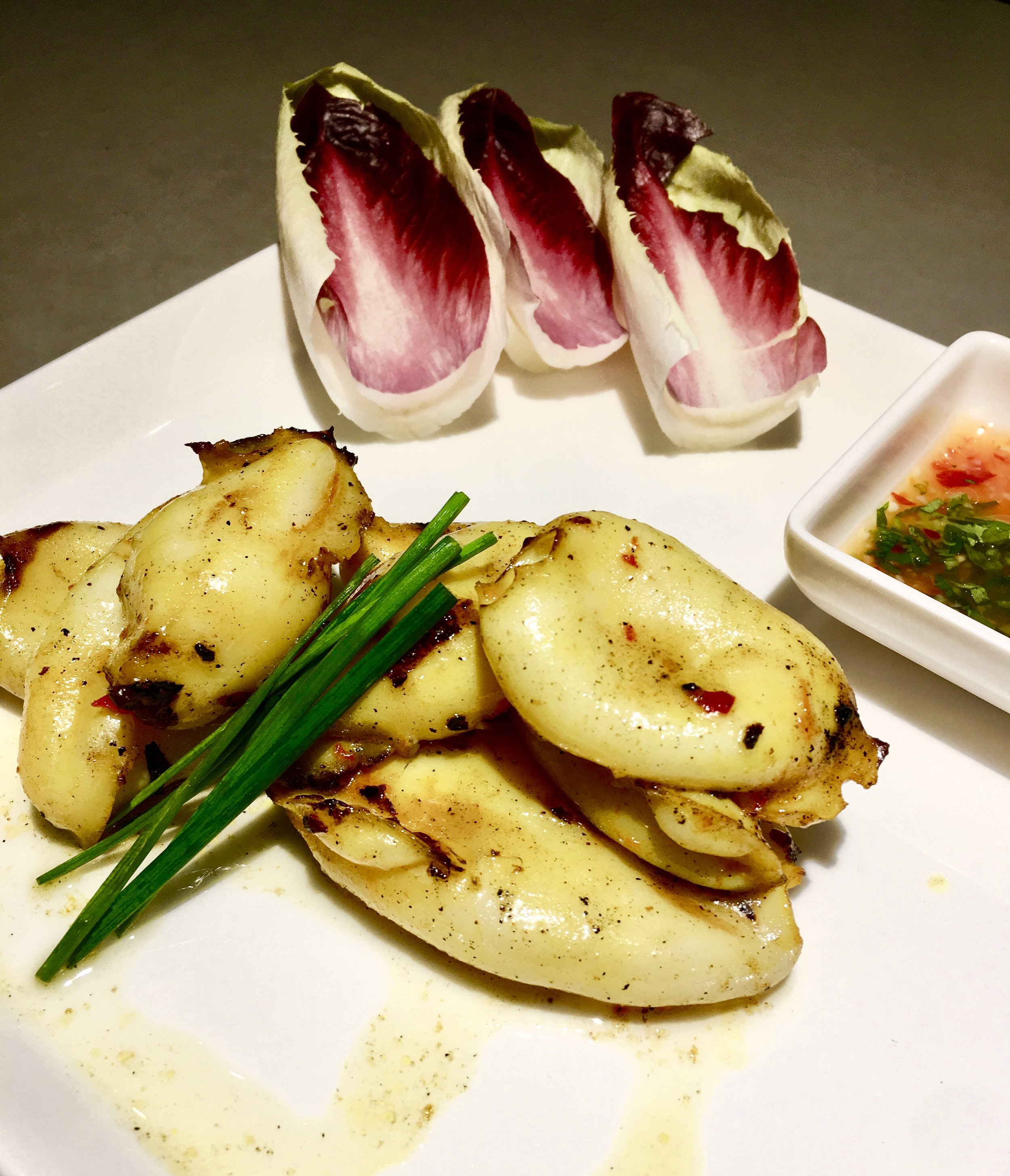 Grilled Spicy Baby Squid at Laksamania