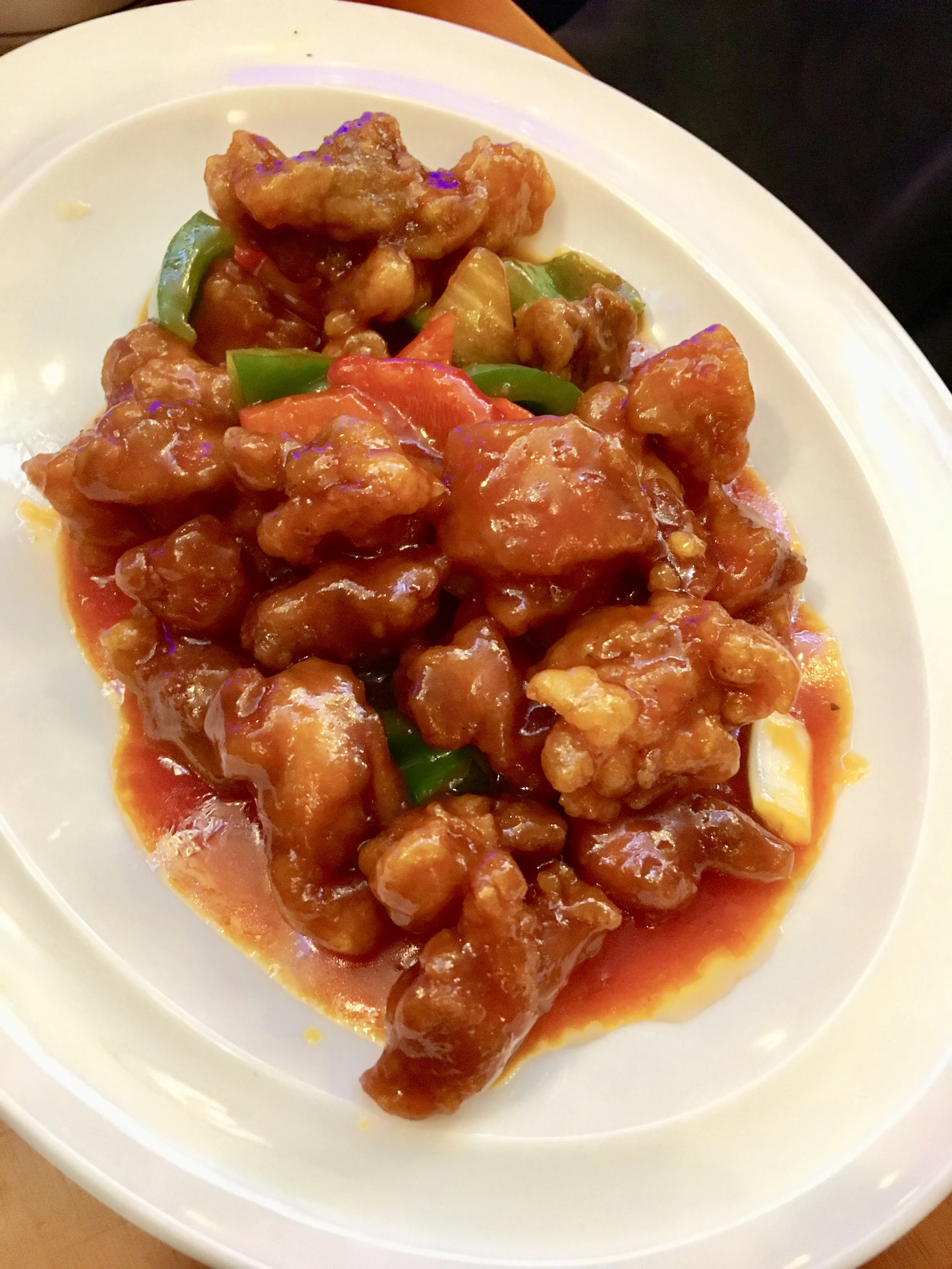 Sweet and Sour chicken at Master Wei