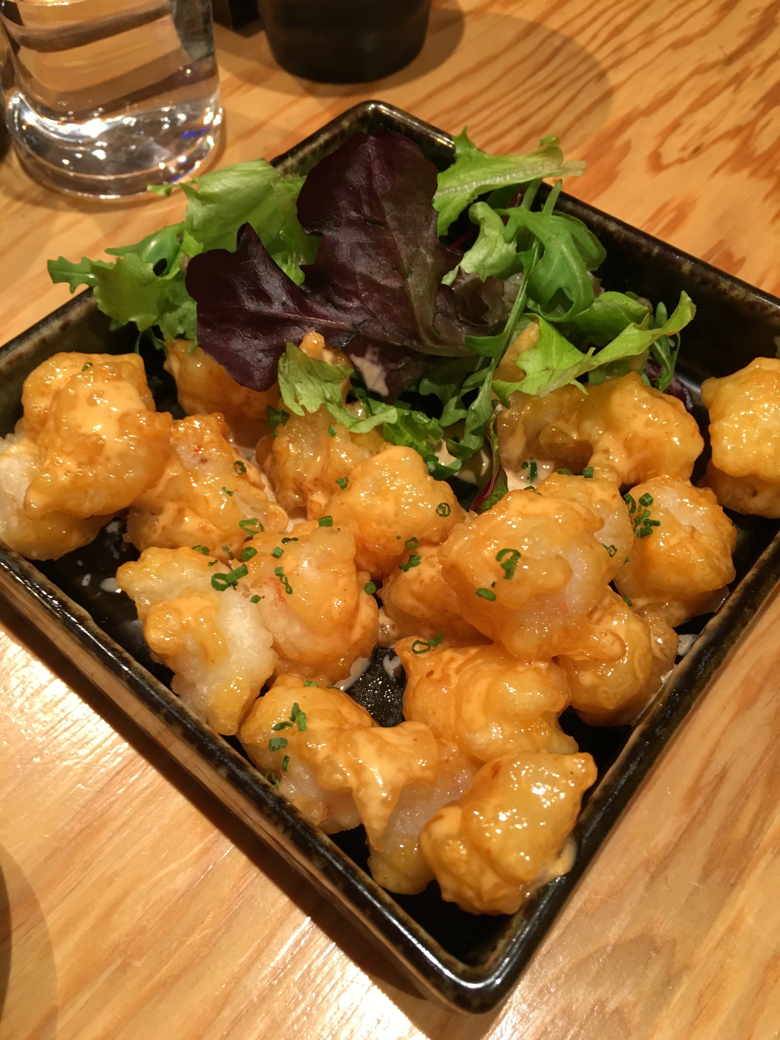 Rock Shrimp Tempura at Cube Japanese Restaurant