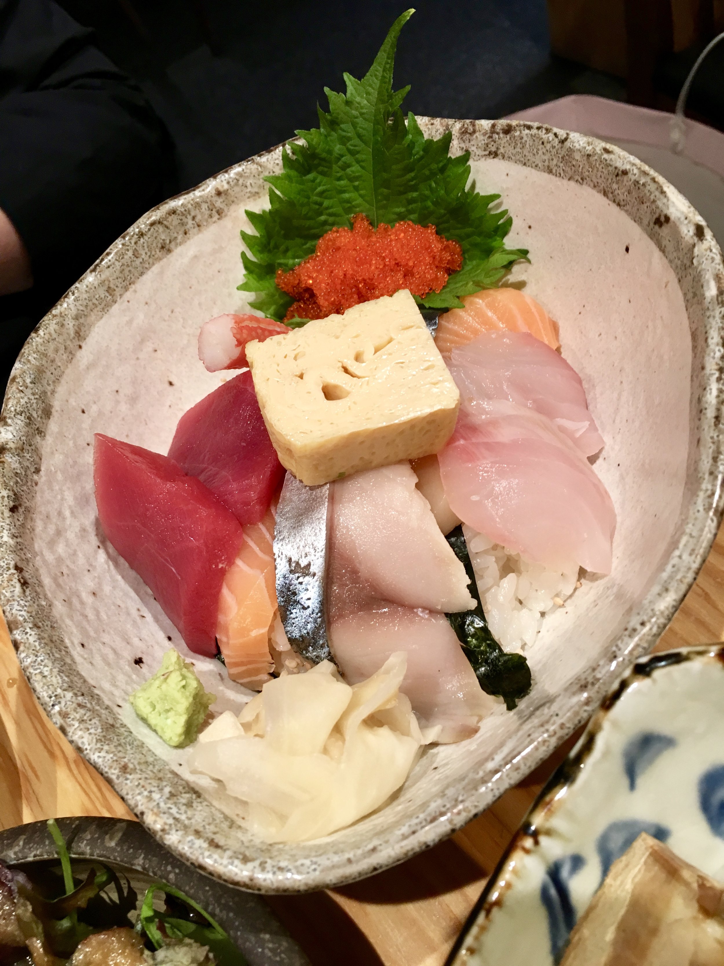 Chirashi at Cube Japanese Restaurant