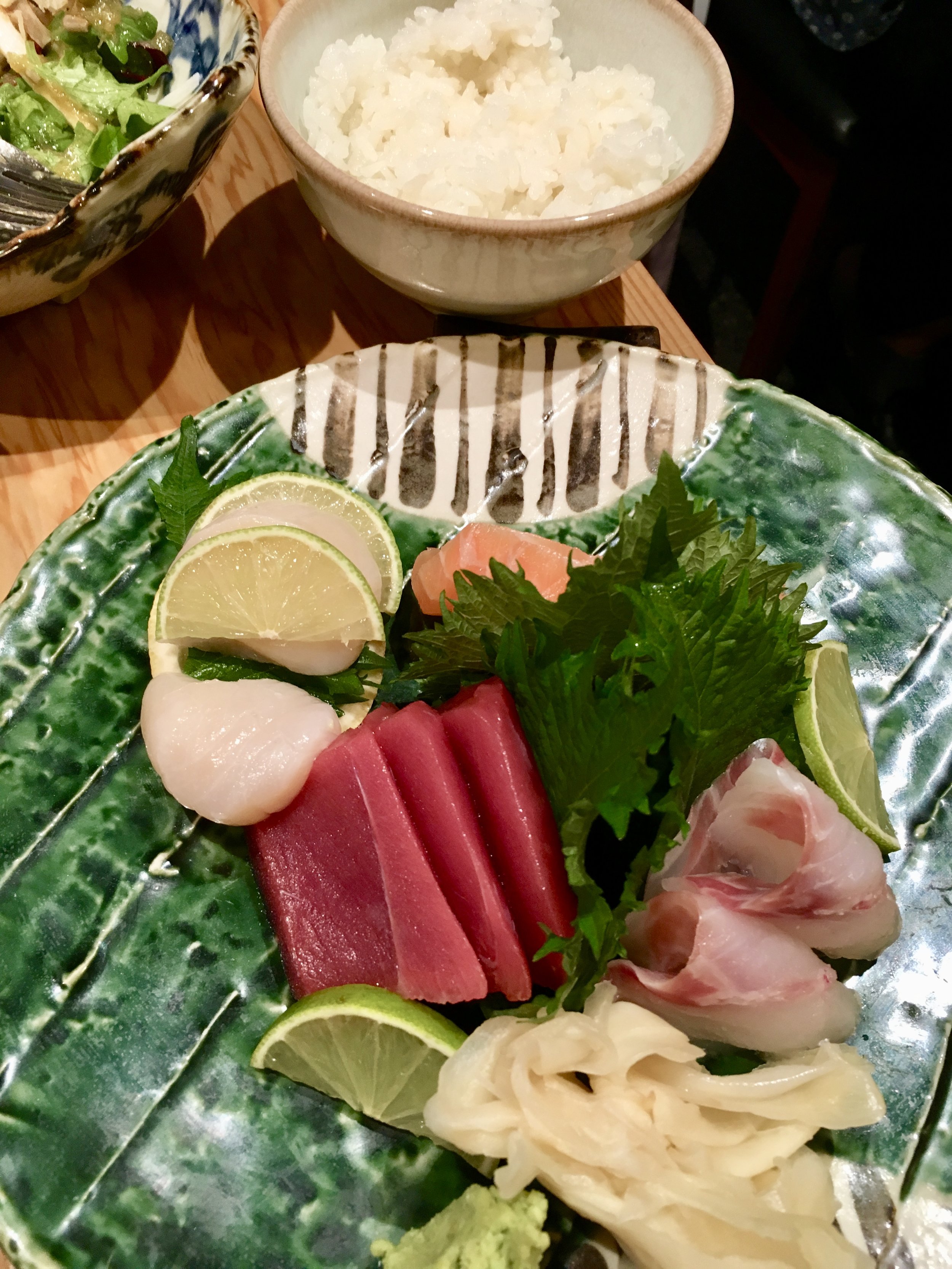 Sashimi at Cube Japanese Restaurant