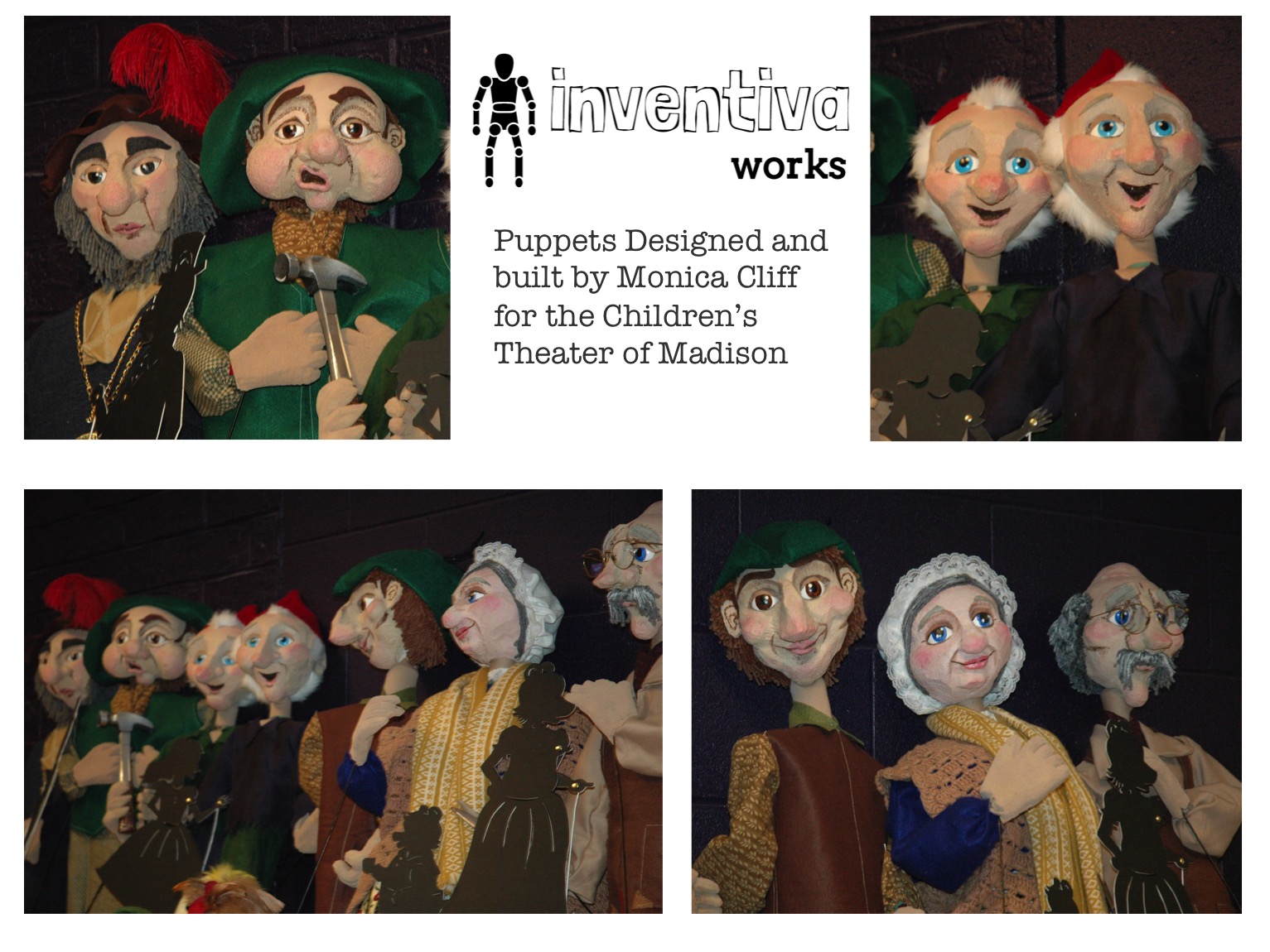The Elves and the Shoemaker puppets