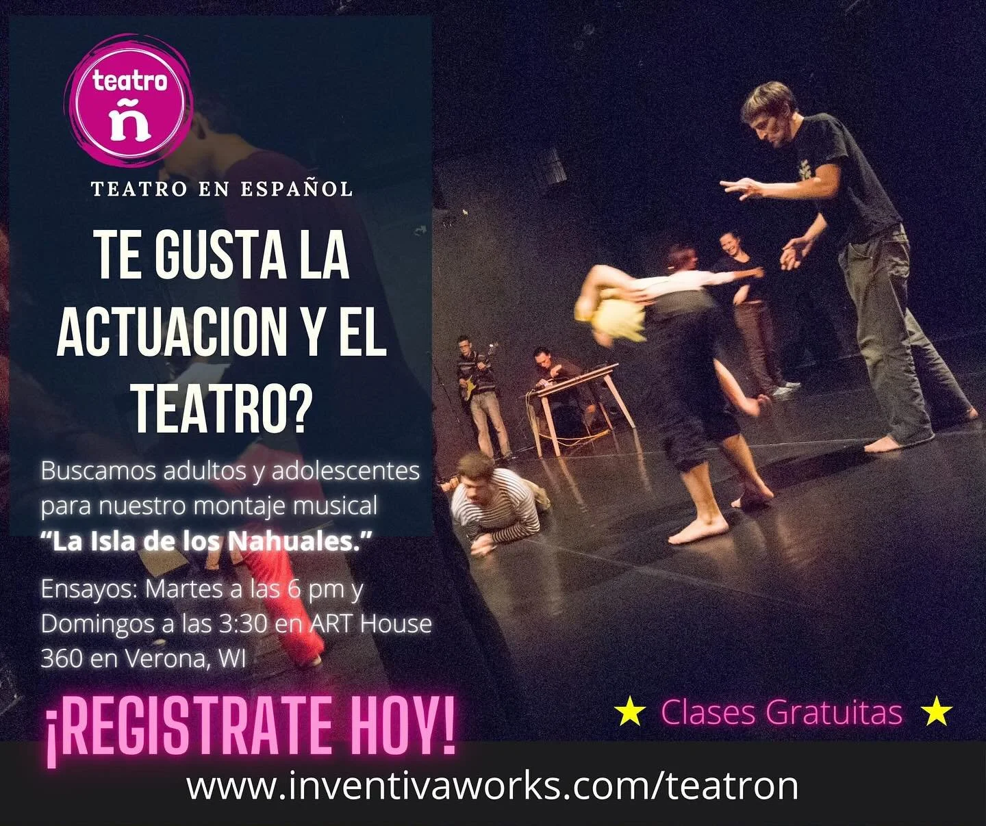 &iexcl;Ayuda! Estamos buscando al antag&oacute;nico de nuestra obra, al malo del cuento, al villano de nuestra historia: El Gavilan. 

Pero tambi&eacute;n tenemos otros personajes divertidos en la obra. Estamos buscando Adolescentes y Adultos para co