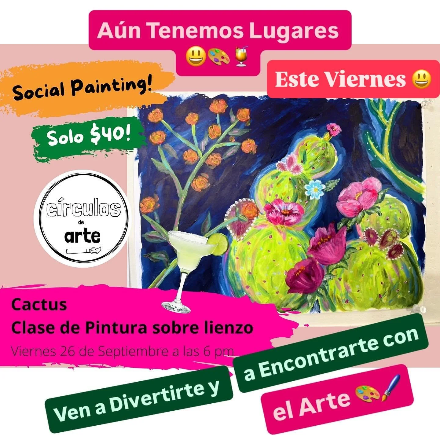 Aparten sus lugares aqu&iacute; 👇
https://inventivaworks.com/classes-landing/p/social-painting-cactus-primavera-363wj

#inventivaworks #socialpainting #cactus #paintingclass #veronawi #madisonwi