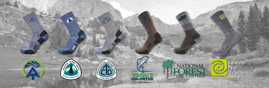 Leave No Trace , Trout Unlimited , National Forest Foundation and Warrior Expeditions have joined the conservation-focused organizations supported by Point6's Wild Playground socks series .