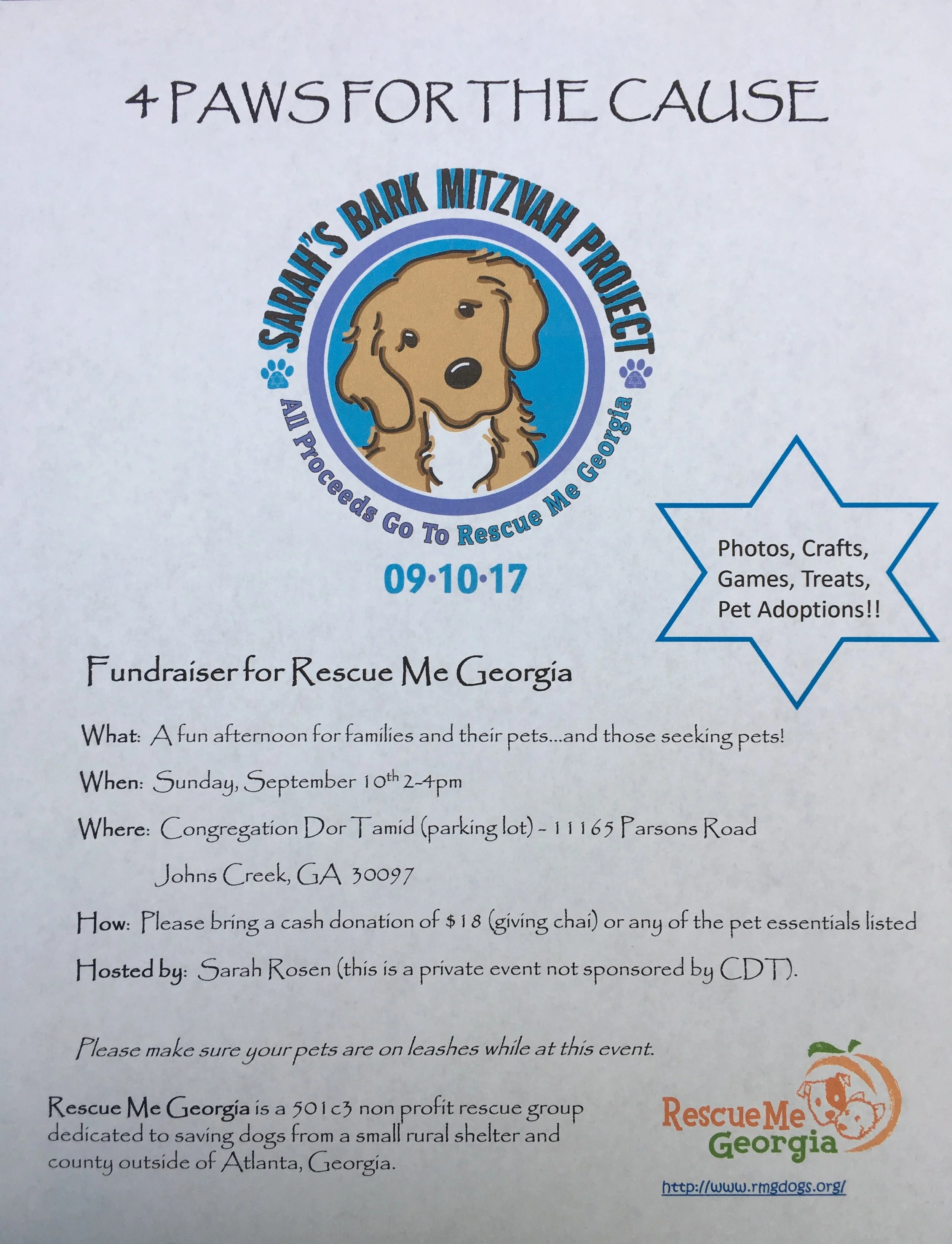 Flyers created by client