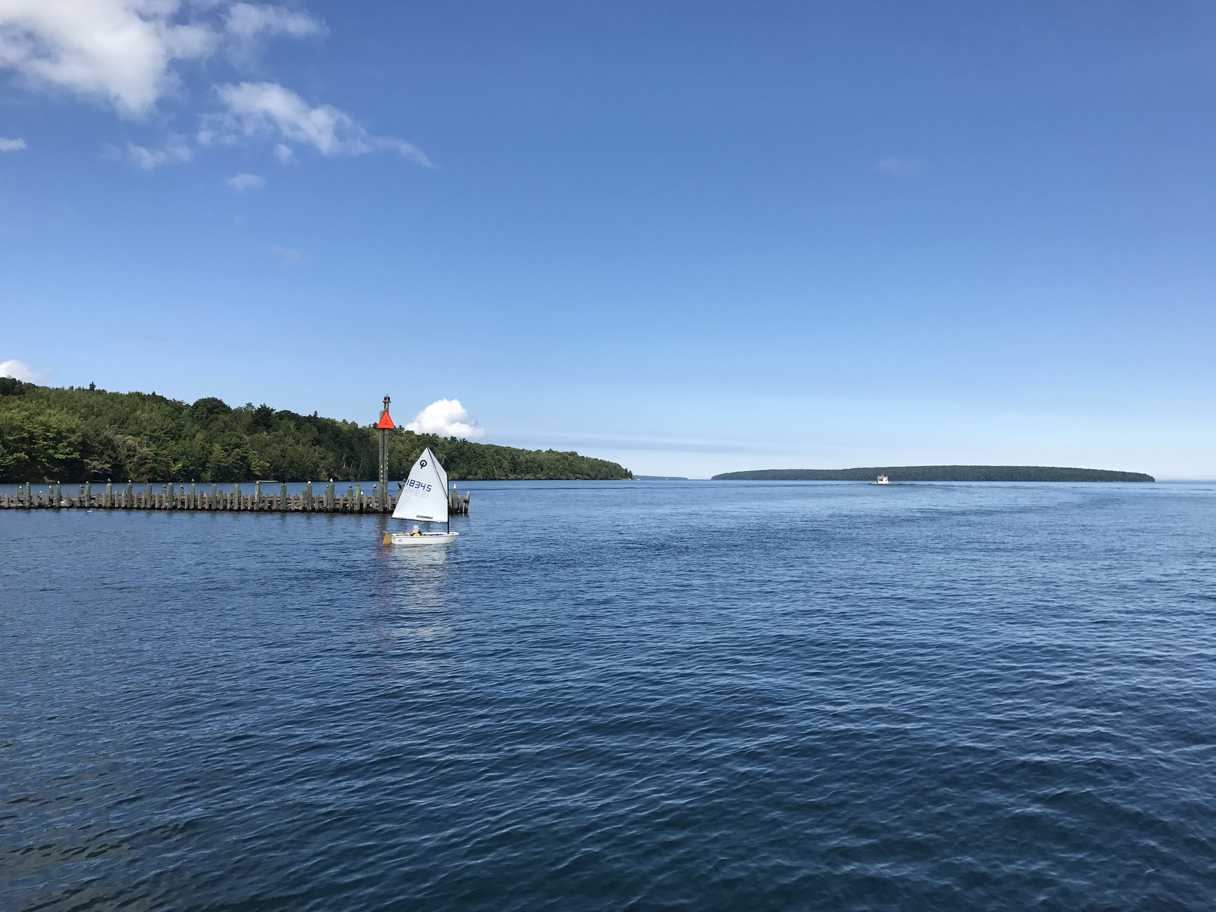 Leaving Bayfield for Madeline Island