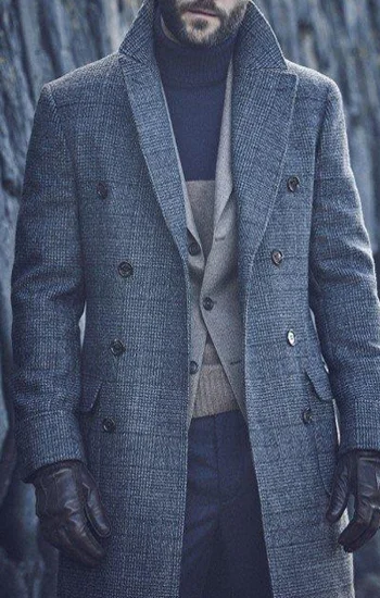 Plaid Double Breasted