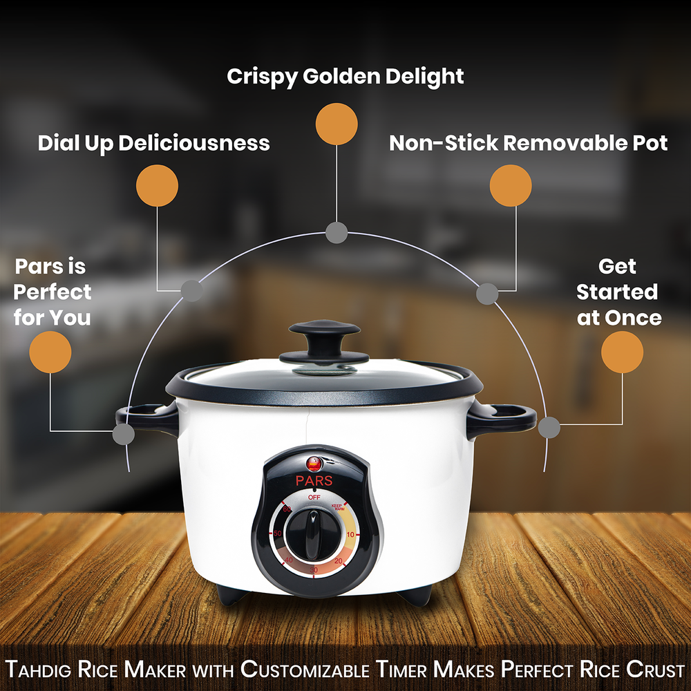Pars 3 Cup Automatic Persian Rice Cooker — PARS PERSIAN RICE COOKERS