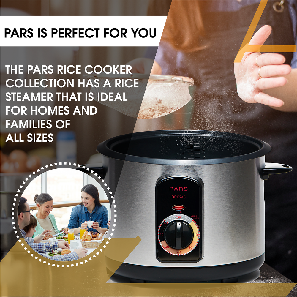 Pars 7 Cup Automatic Persian Rice Cooker — PARS PERSIAN RICE COOKERS
