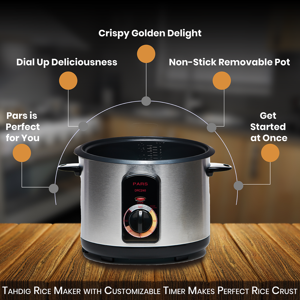 PARS Automatic Persian Rice Cooker 炊飯器 Pars 7 Cup Automatic Persian Rice Cooker — PARS PERSIAN RICE COOKERS