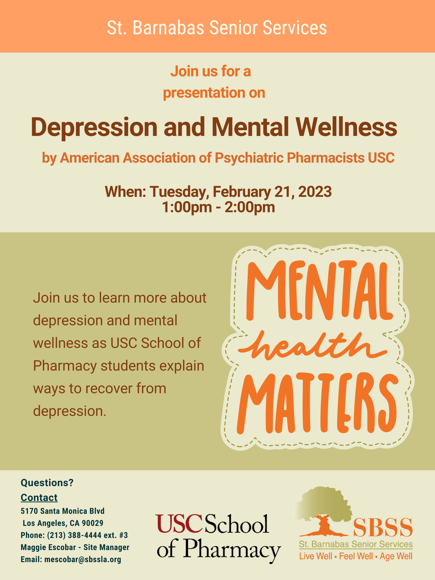 What's New — St. Barnabas Senior Services