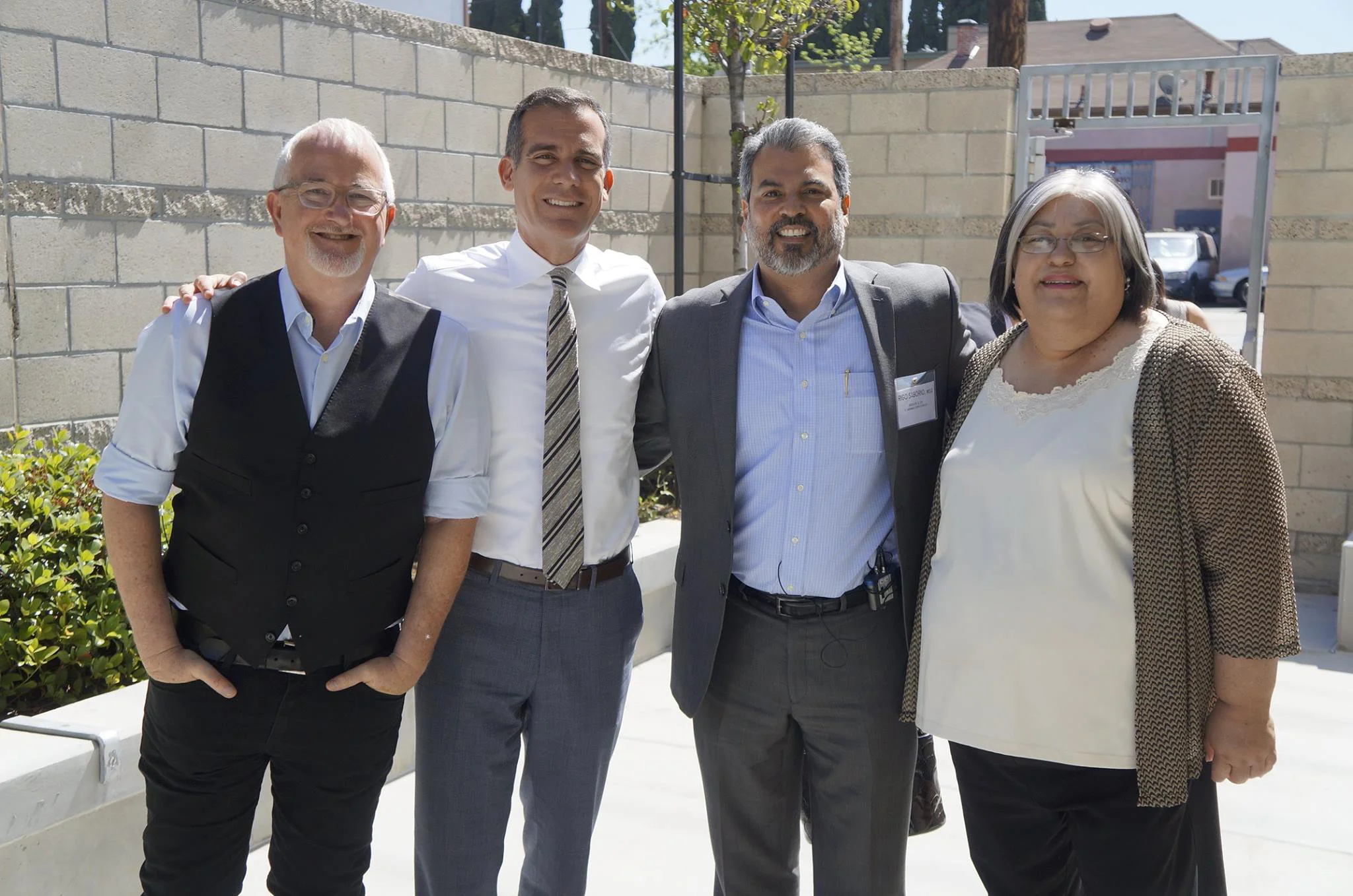 Mayor Eric Garcetti and Laura Trejo