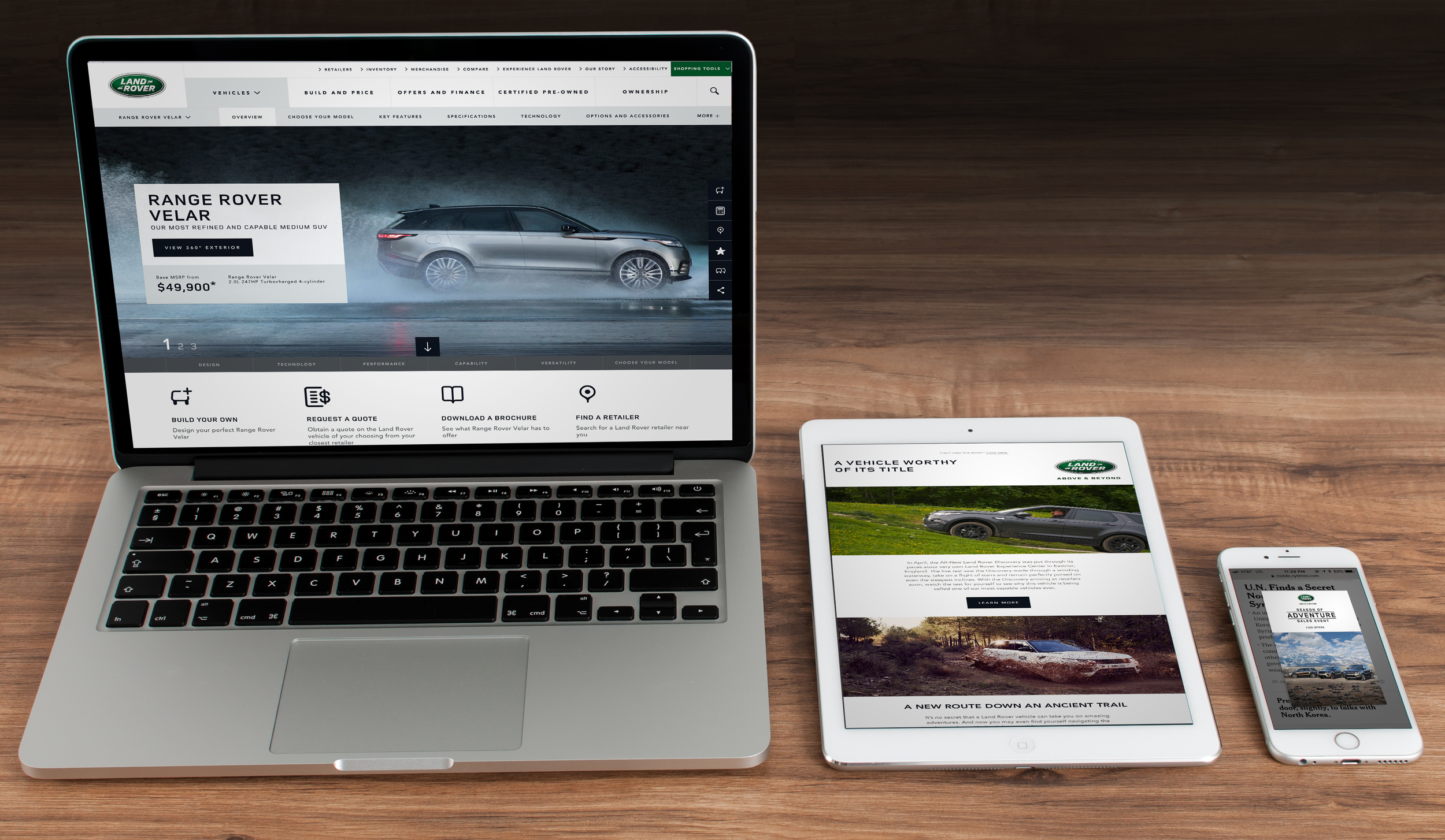 LR USA website, e-newsletter, and banner ad