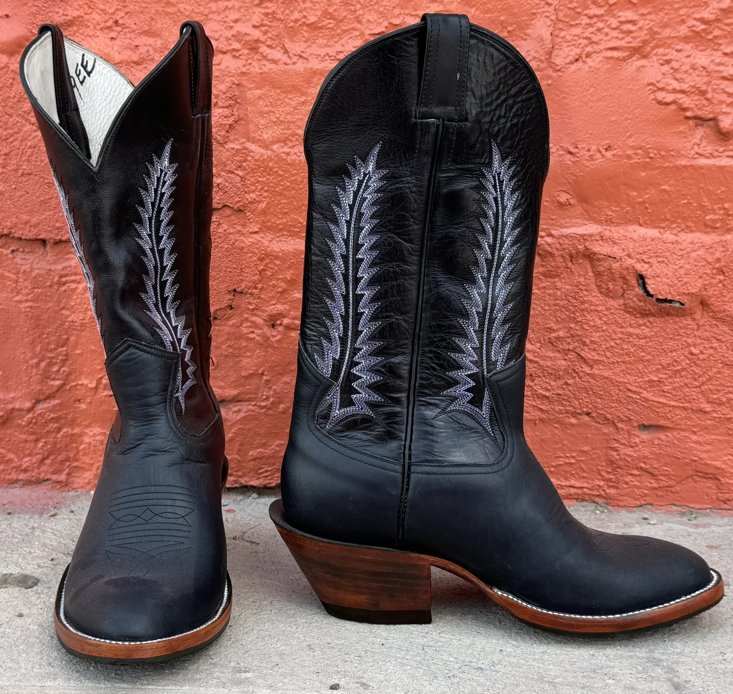 Jose Sanchez Lizard Leather Cowboy Western Boots display picture 1