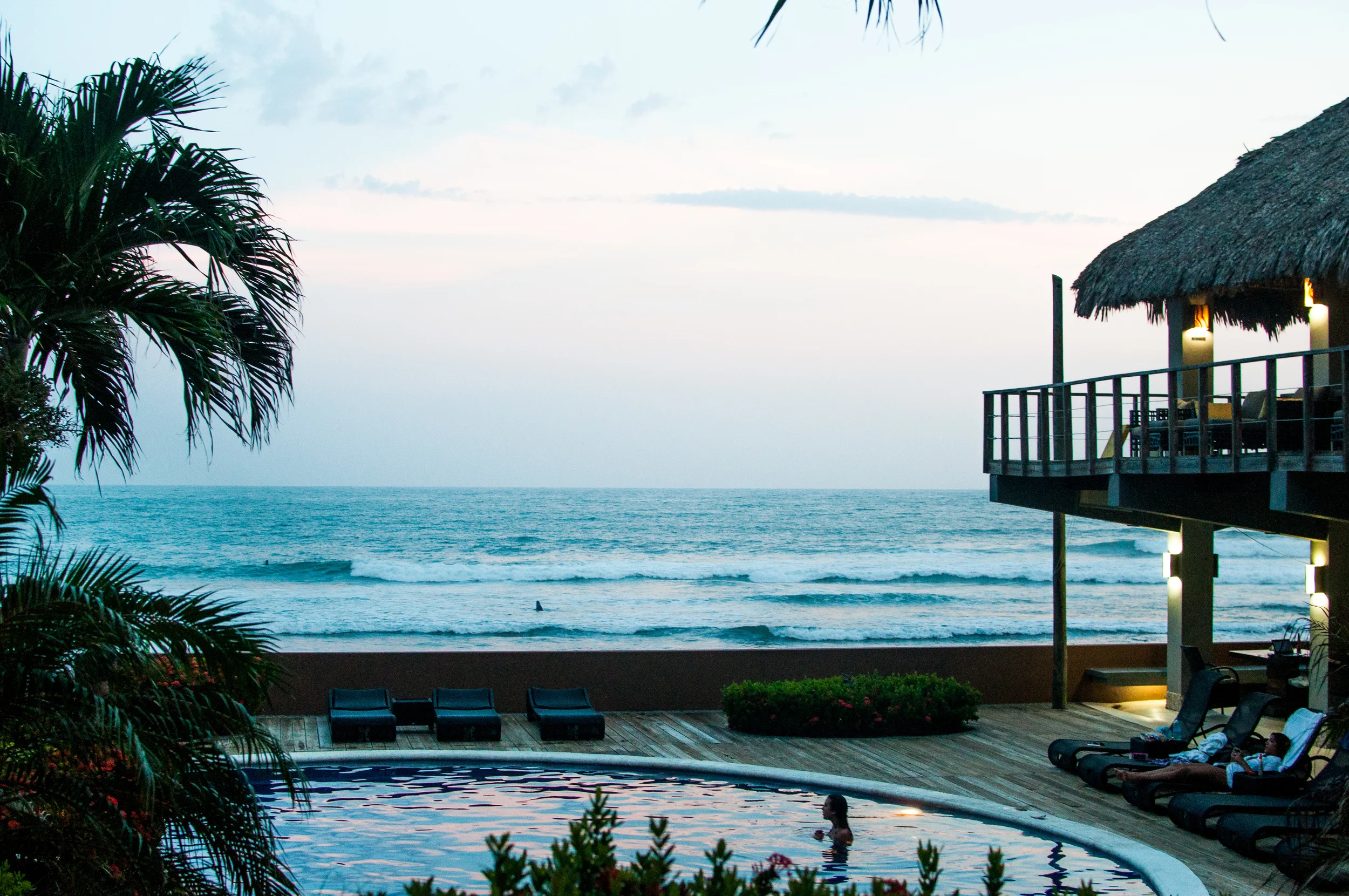 THE RESORT WAS BEAUTIFUL AND THE SURF WAS PERFECT HEAD HIGH WAVES