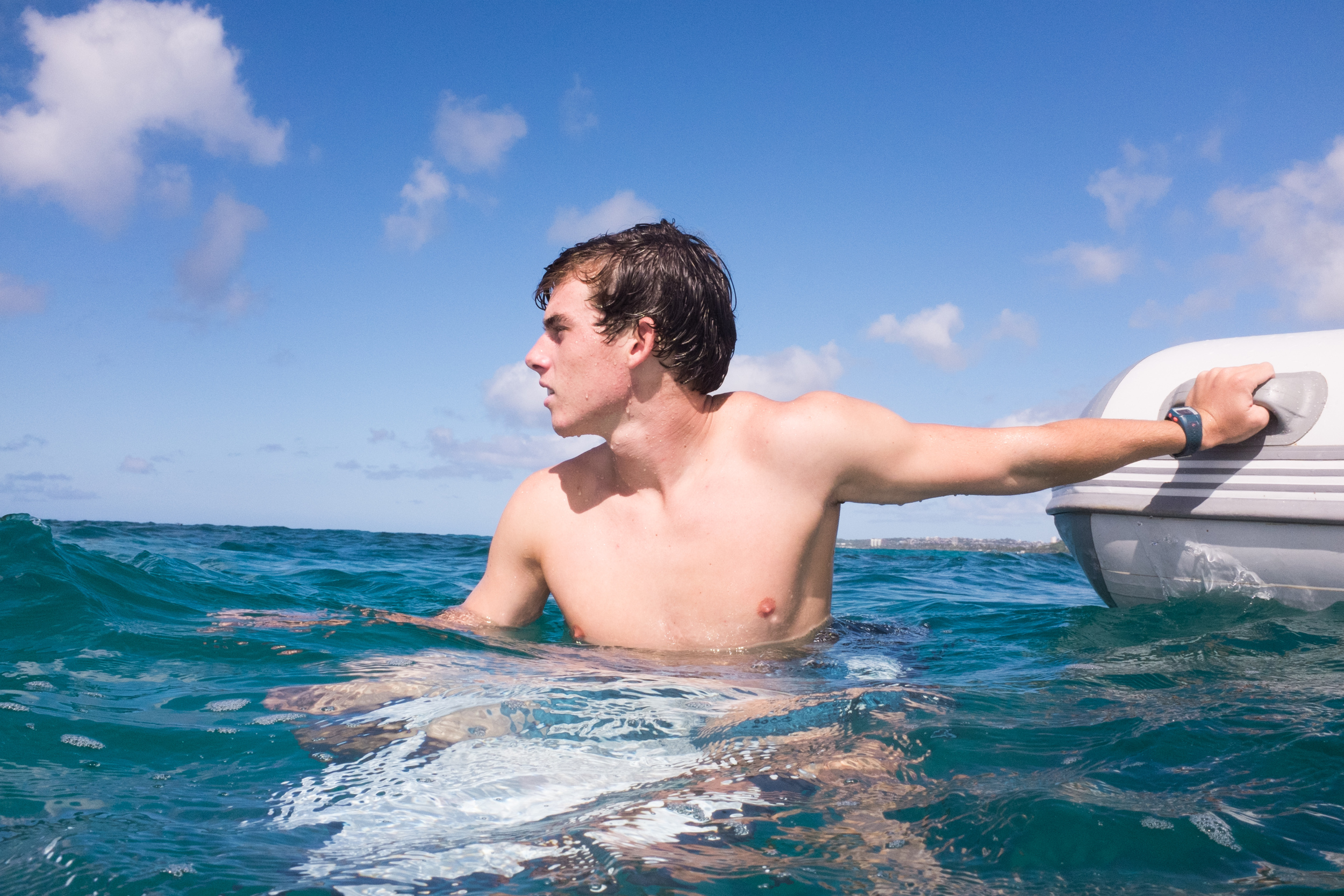 We started off surfing (filmed on tates gopro). 