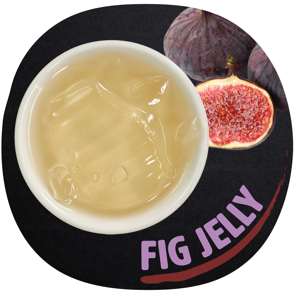 FIG Jelly A traditional Taiwanese dessert that's super popular during the summertime. Figs are high in fiber and a good source of several essential minerals. This refreshing jelly is made from the seeds of a dried fig fruit and water.