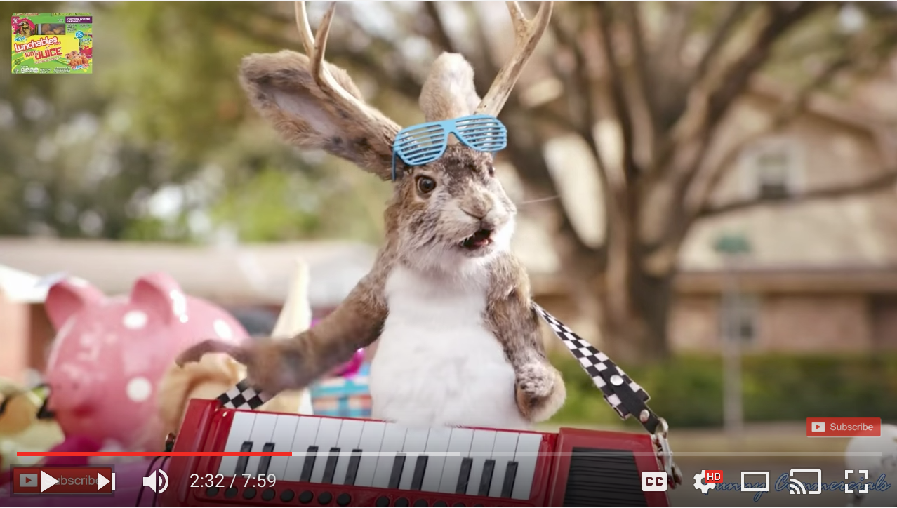 Screen shot from the commercial