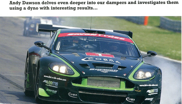 Andy's feature on dampers for Track and Race Car magazine.