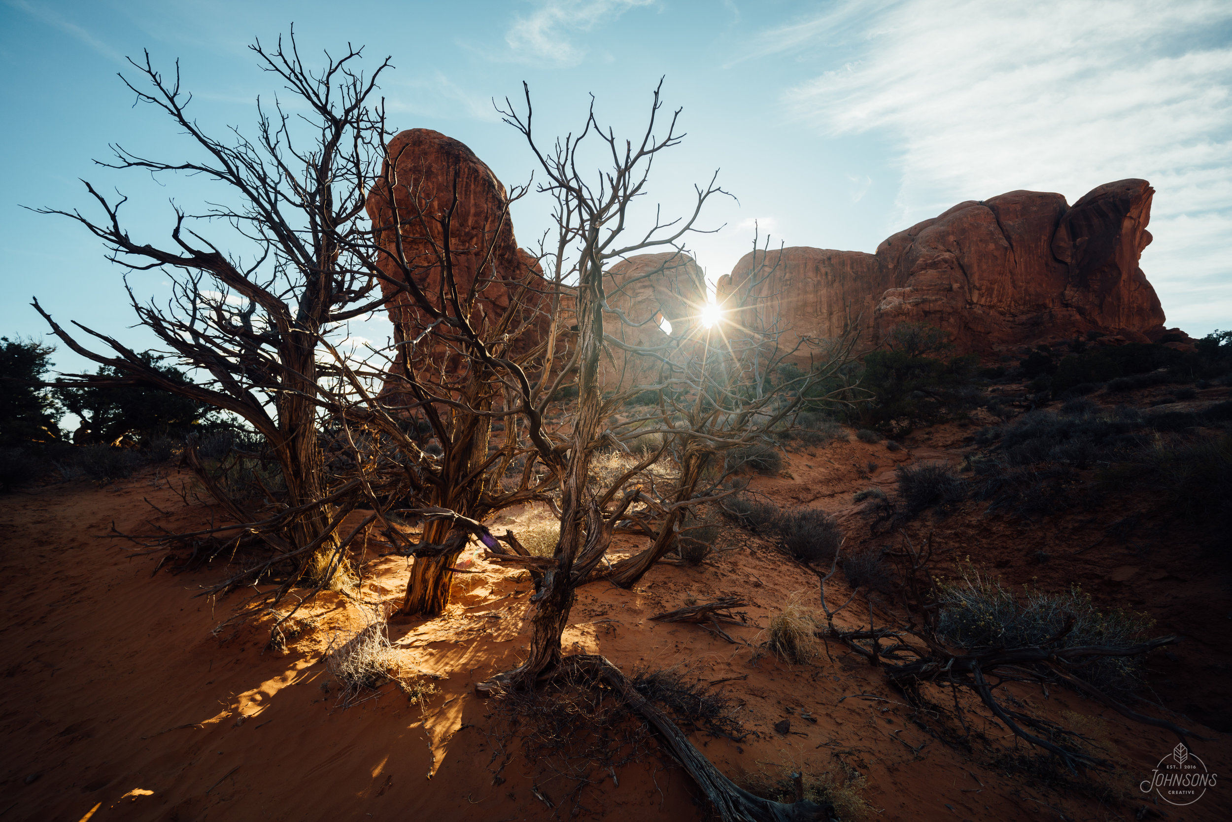  Sony a7rii |&nbsp;15mm 4.5 |&nbsp;f10 | 1/30 sec |&nbsp;ISO 25     This scene was on the way back from Double Arch. I am bummed I didn't set up and take a proper photo, because it's one of my favorite compositions from the trip but I took it handhel