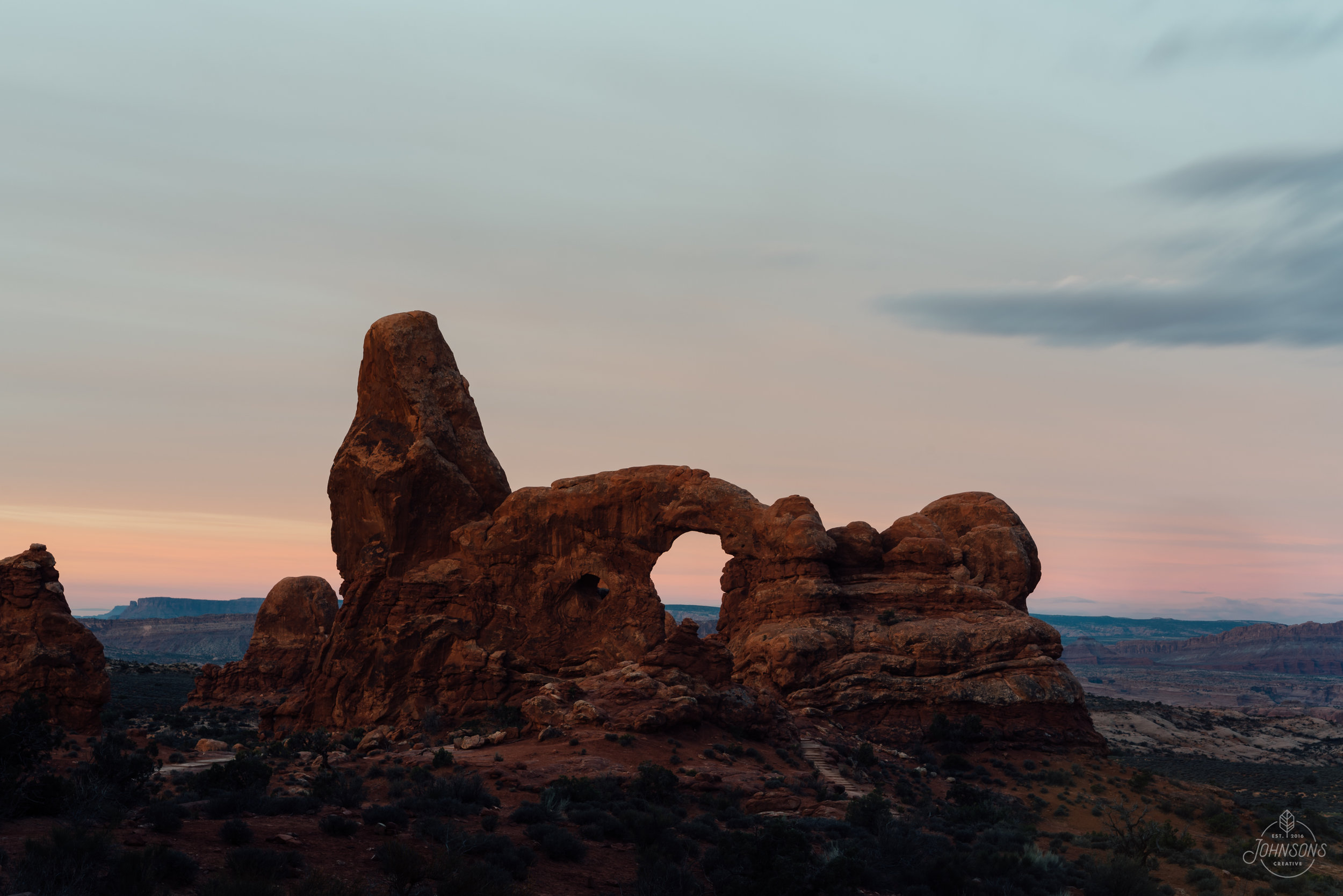  Sony a7rii |&nbsp;55mm 1.8 |&nbsp;f11 | 8 sec |&nbsp;ISO 50 | Sony Smooth Reflections App     Ta-da, it's sunrise now. In about an hour this rock formation gets lit up by the sun and is the subject of many a photo. 