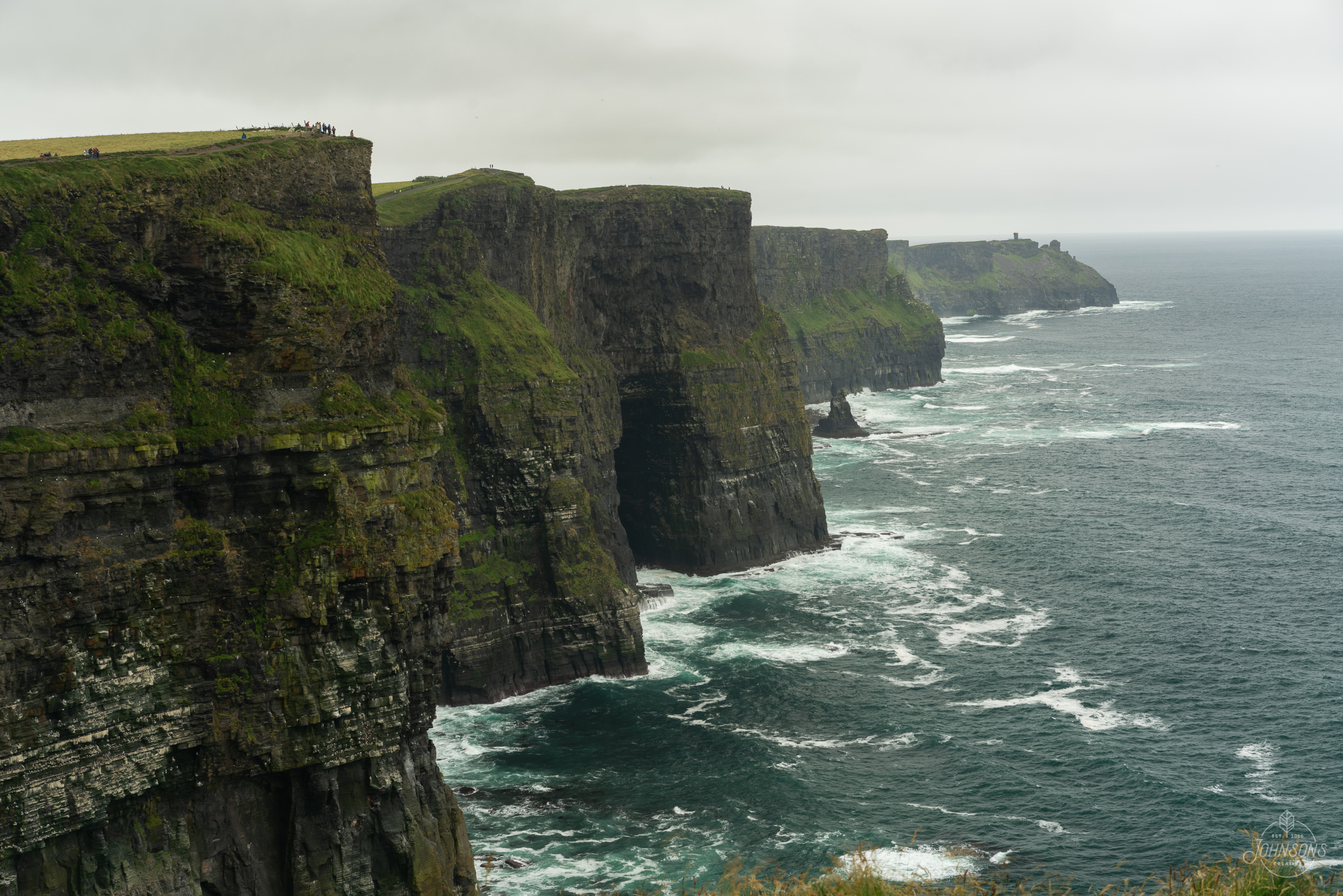  Sony a7rii | 55mm 1.8 | f10 | 1/13 sec | ISO 50 | Lee Circular Polarizing Filter  The Cliffs of Moher are definitely a thing. The road there is tiny and far from straight, and it was almost 10 Euros per person to park (apparently you can make a 2 ho
