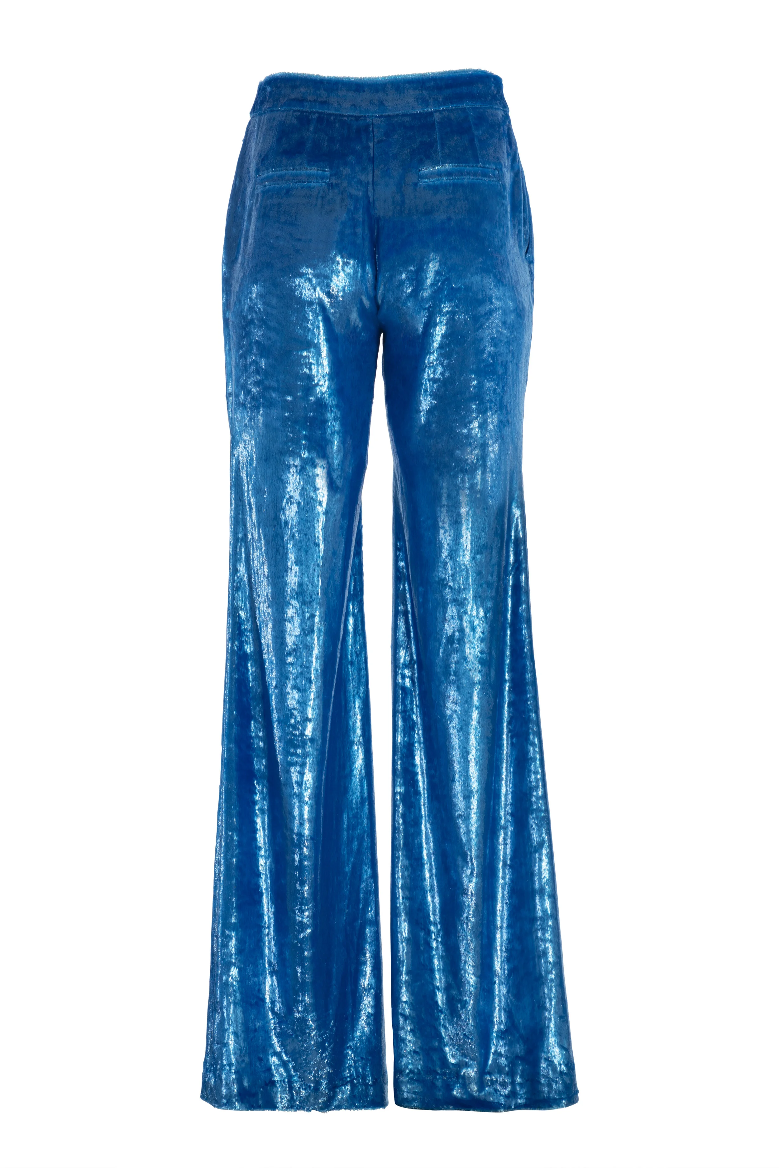 velvet bootcut trousers