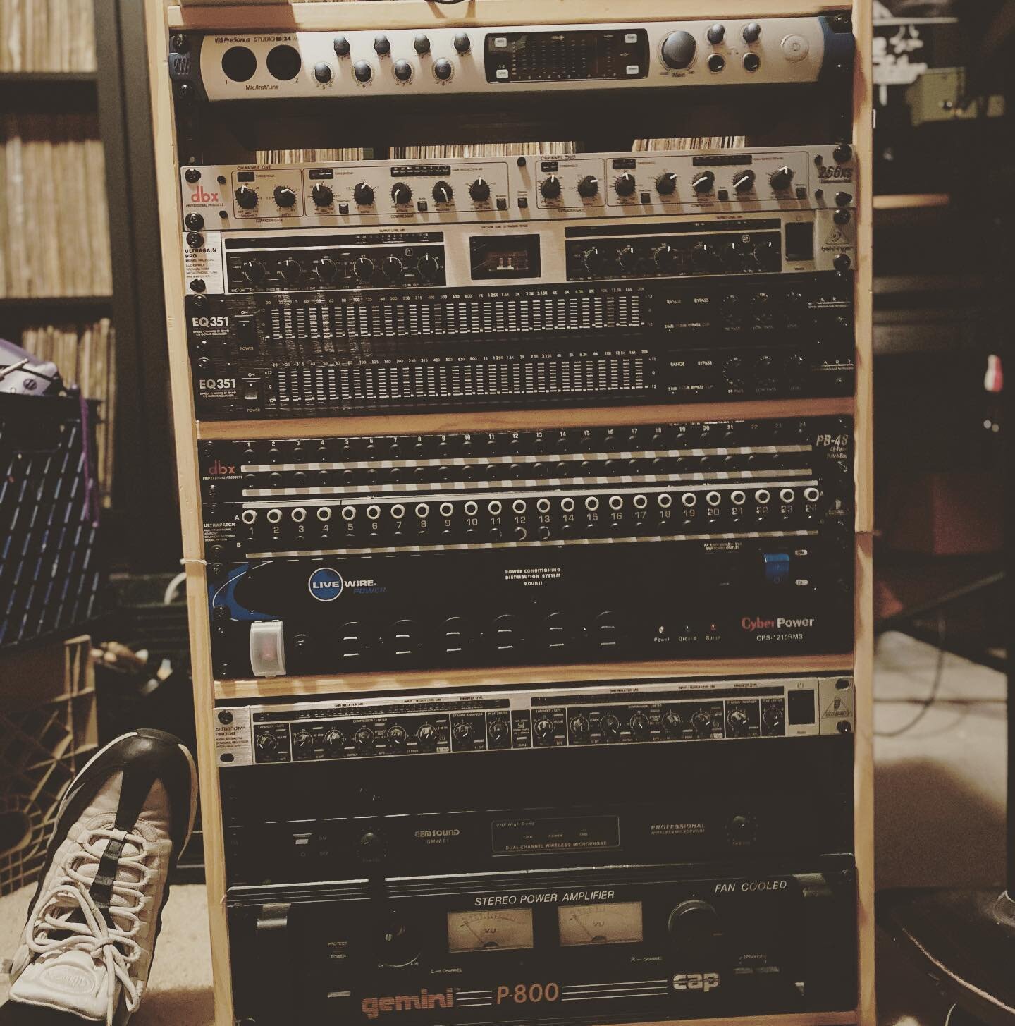 Doing the not so fun part of having a studio &hellip;&hellip;&hellip;.. changing out wires, re-arrange the rack, alphabetize the records , moving furniture around 

All to make sure the vibe is right😉

#cappylandrecords
