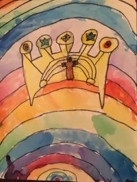 York created this when he was ten for a class project choosing a symbol that best represents who he is. 