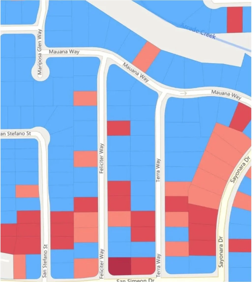 Owner occupied vs. rental maps