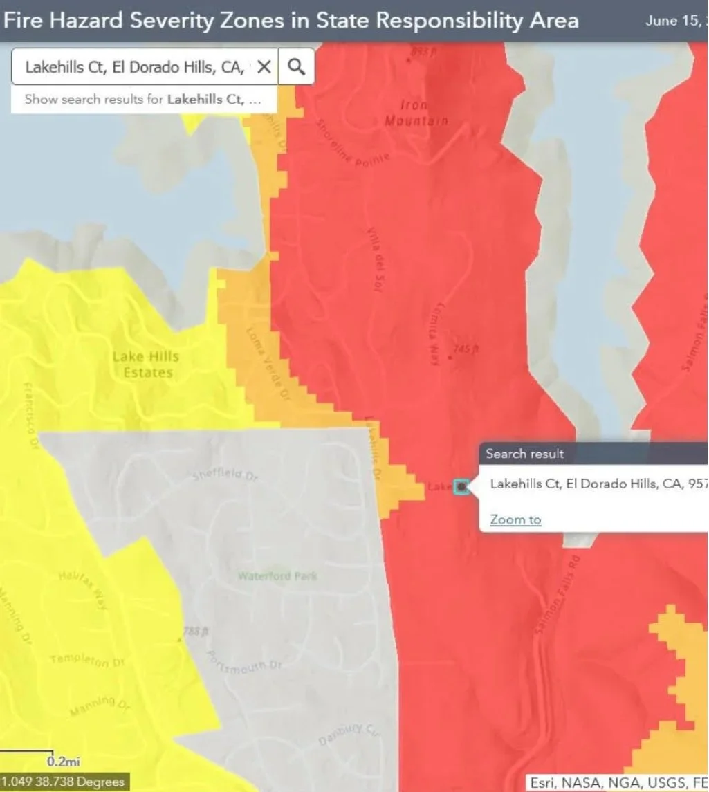 Fire risk maps from 3 sources