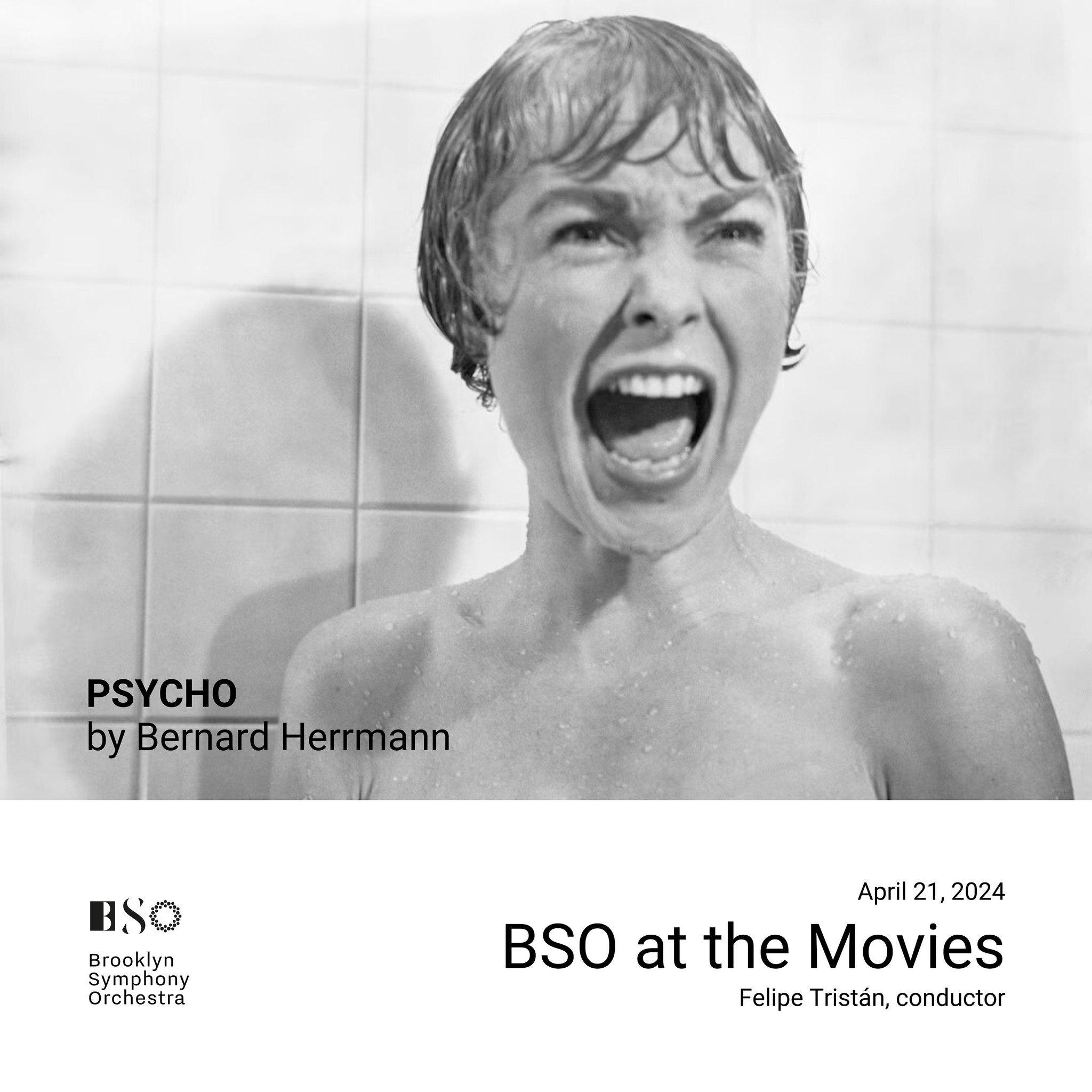 Listen to the magnificent score of PSYCHO by composer Bernard Herrmann!⠀
⠀
BSO AT THE MOVIES 🎬⠀
⠀
■ Celebrating our 50th Anniversary⠀
Join us for an afternoon of hits from the big screen including Psycho, Star Wars, Back to the Future, and more!⠀
⠀
