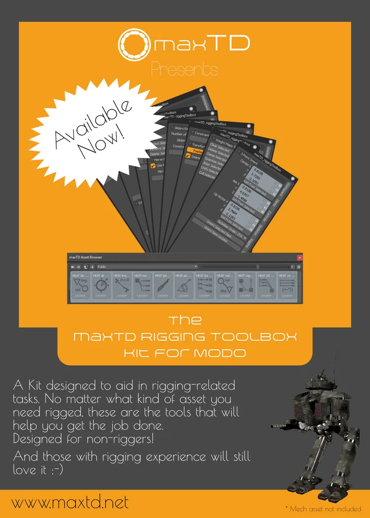 MODO | maxTD Rigging Toolbox — Pixel Fondue