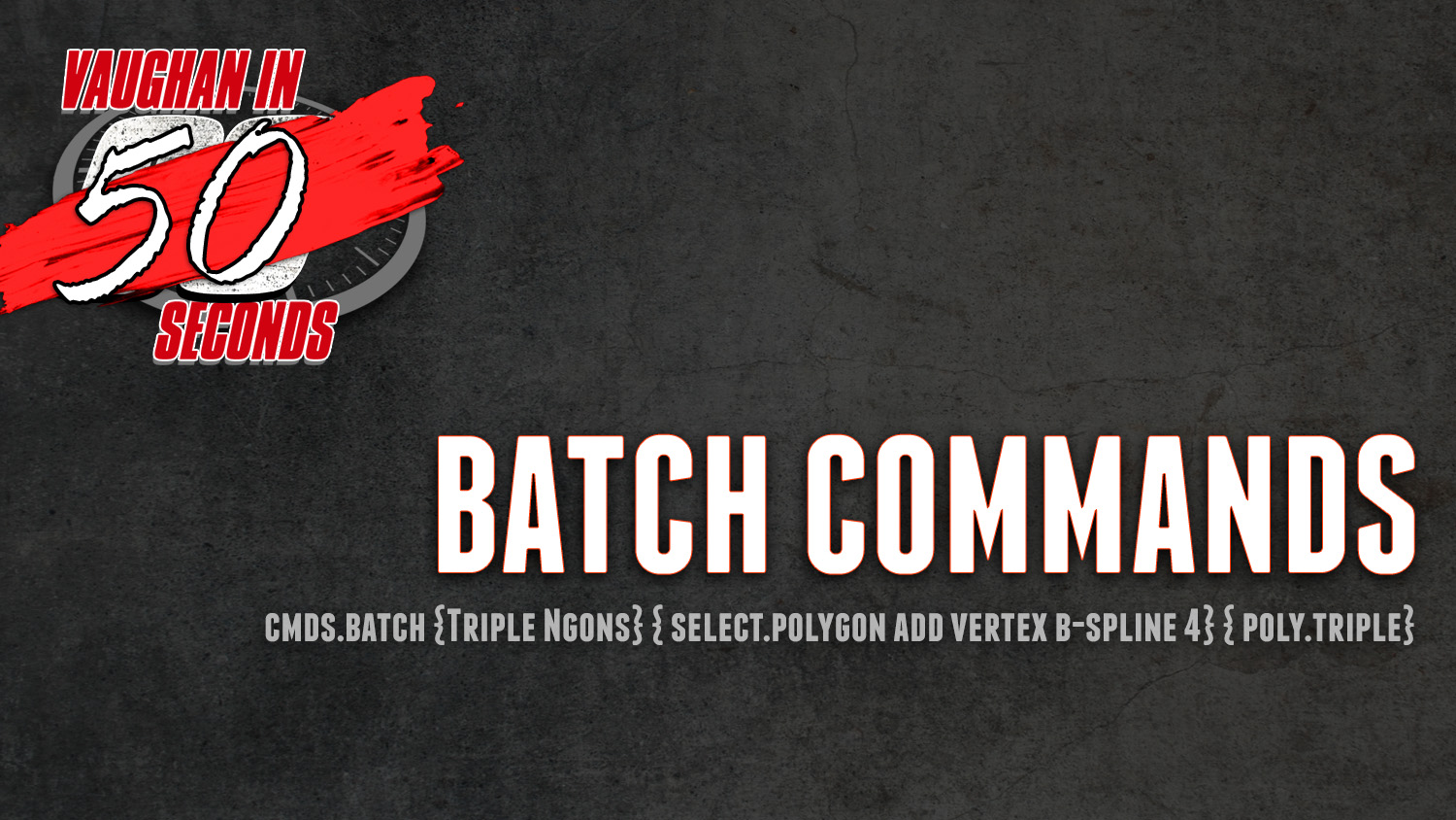 MODO | Batch Commands