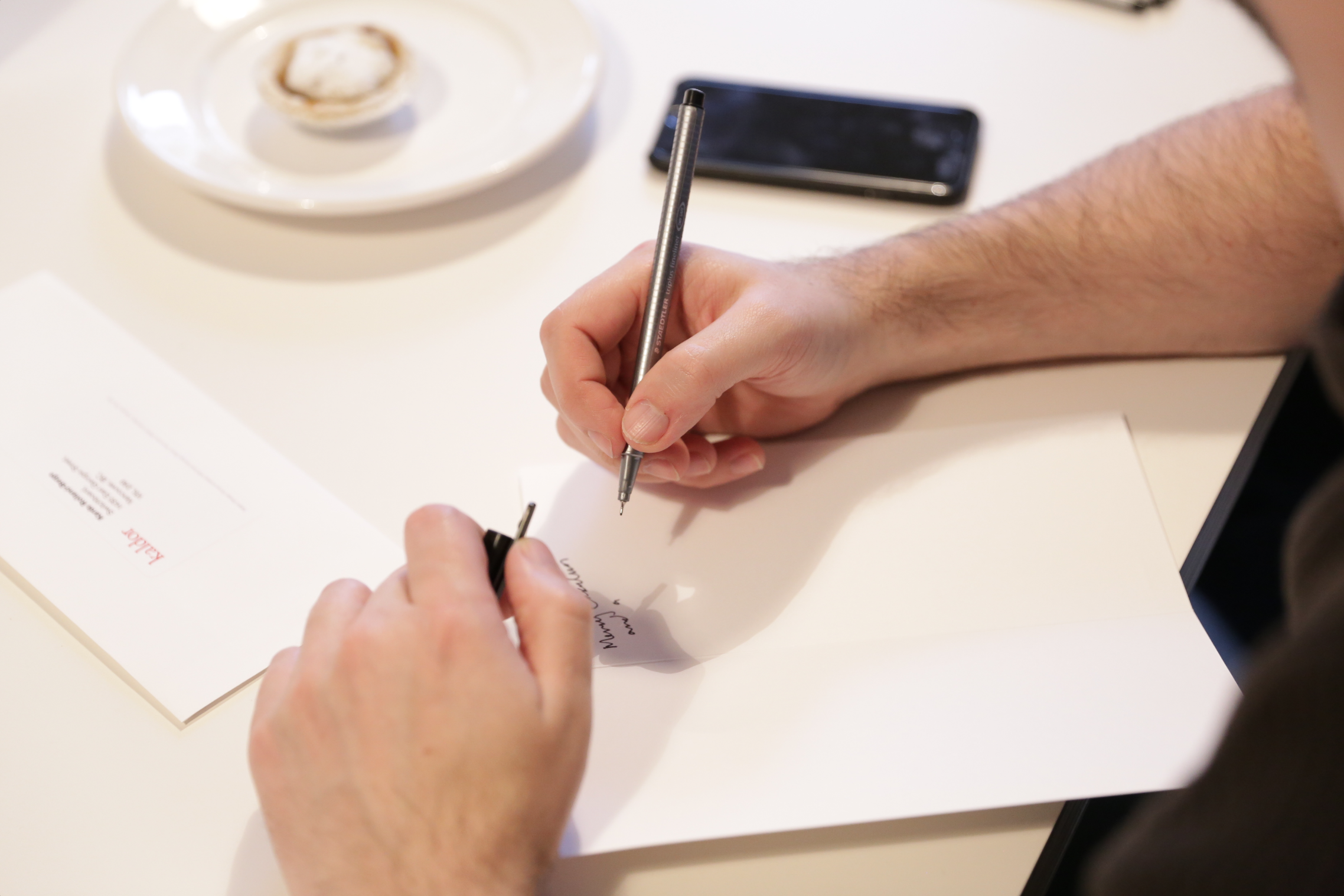 Letter press + foil + signed with love