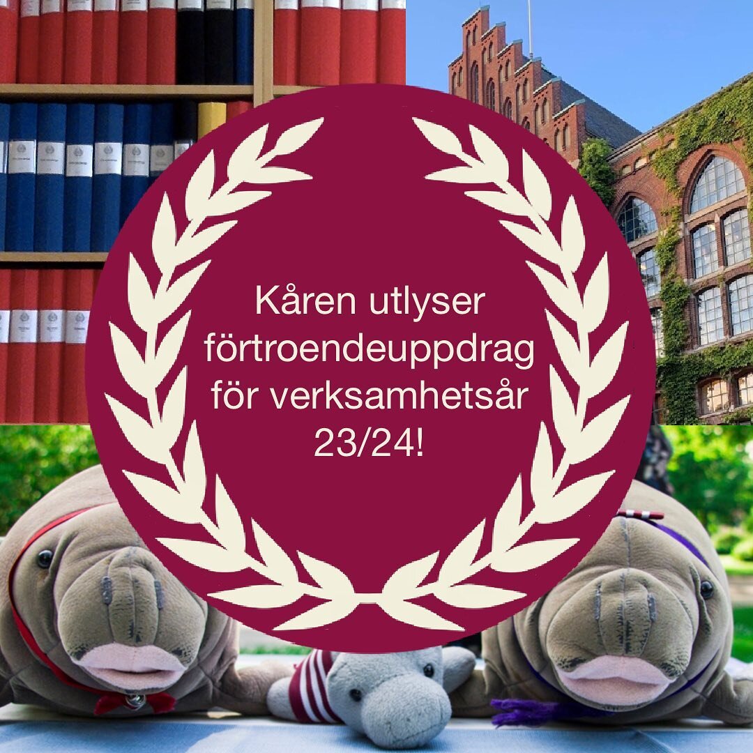 Valberedningen utlyser k&aring;rens f&ouml;rtroendeposter inf&ouml;r verksamhets&aring;ret 2023/2024. Sista dagen f&ouml;r att kandidera till posterna &auml;r 6 april. F&ouml;r mer information om vad posterna inneb&auml;r och hur man s&ouml;ker poste